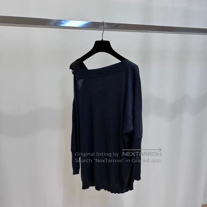 Brunello Cucinelli Brunello Cucinelli Off-shoulder knitted sweater Size XL / US 12-14 / IT 48-50 - 2 Thumbnail