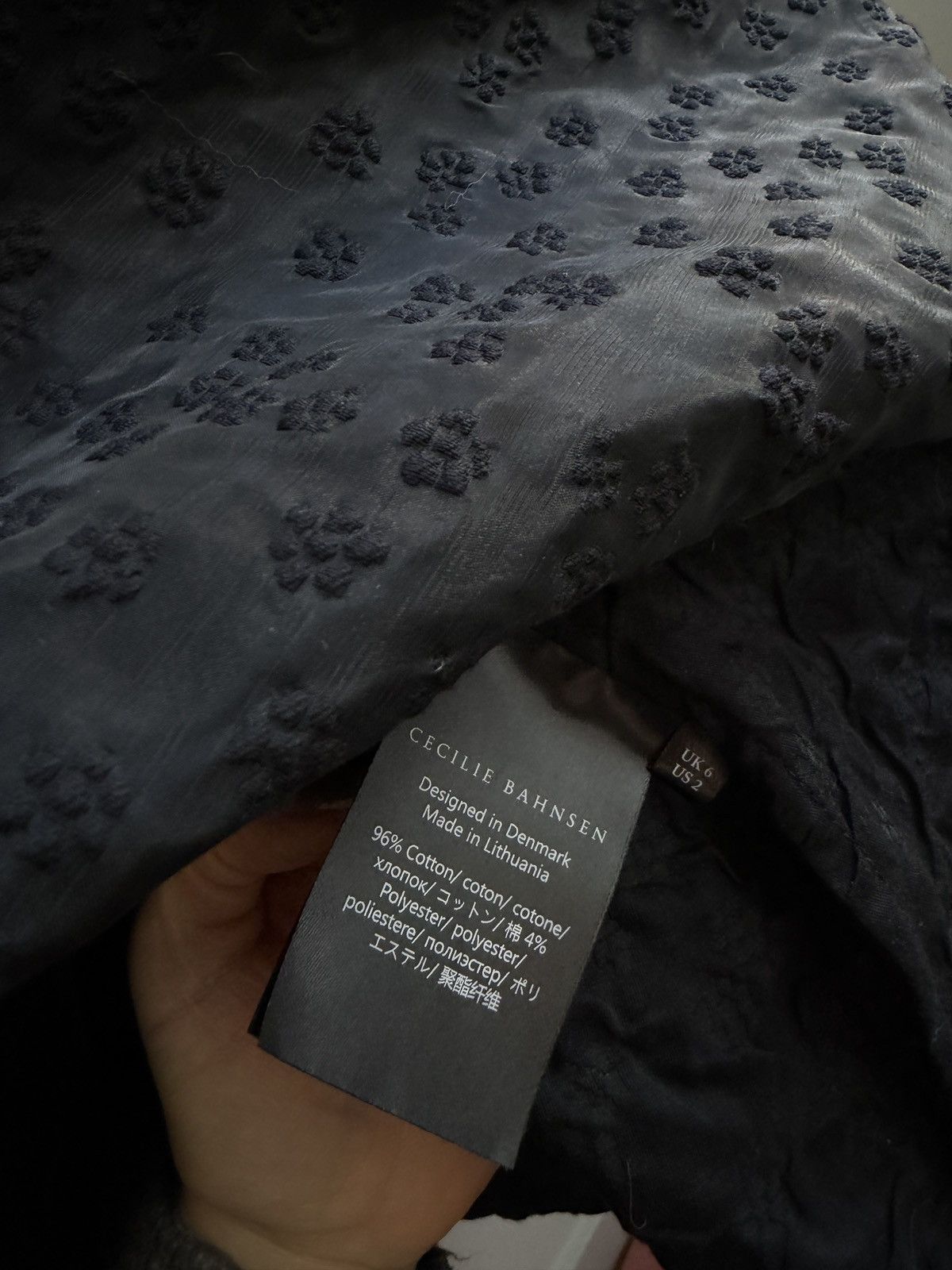 Cecilie Bahnsen SSENSE Exclusive Black Lisbeth Dress Size XS / US 0-2 / IT 36-38 - 3 Thumbnail