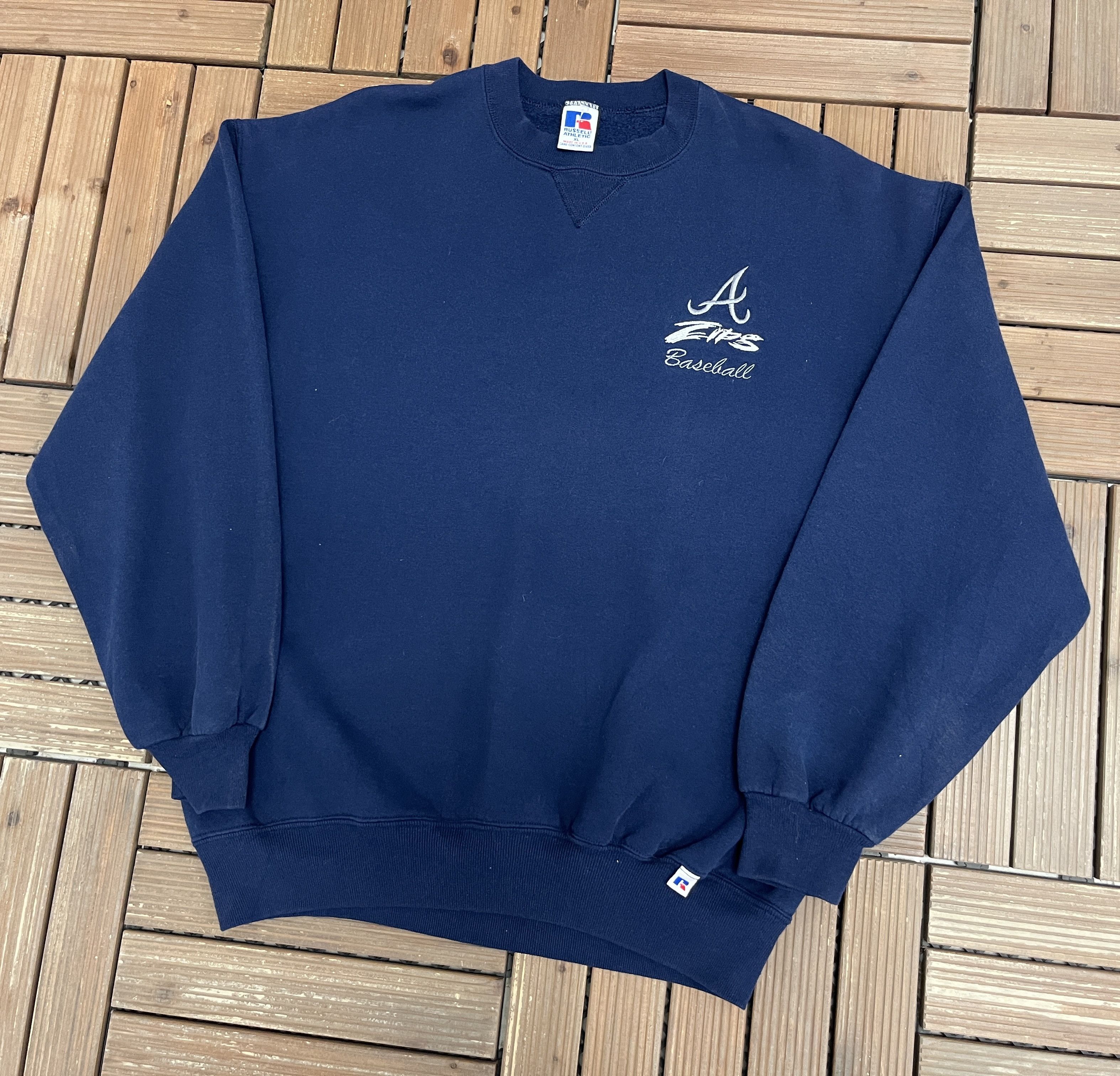 Russell Athletic × Vintage Akron Zips Baseball Vintage Crewneck Sweater Size US XL / EU 56 / 4 - 3 Thumbnail