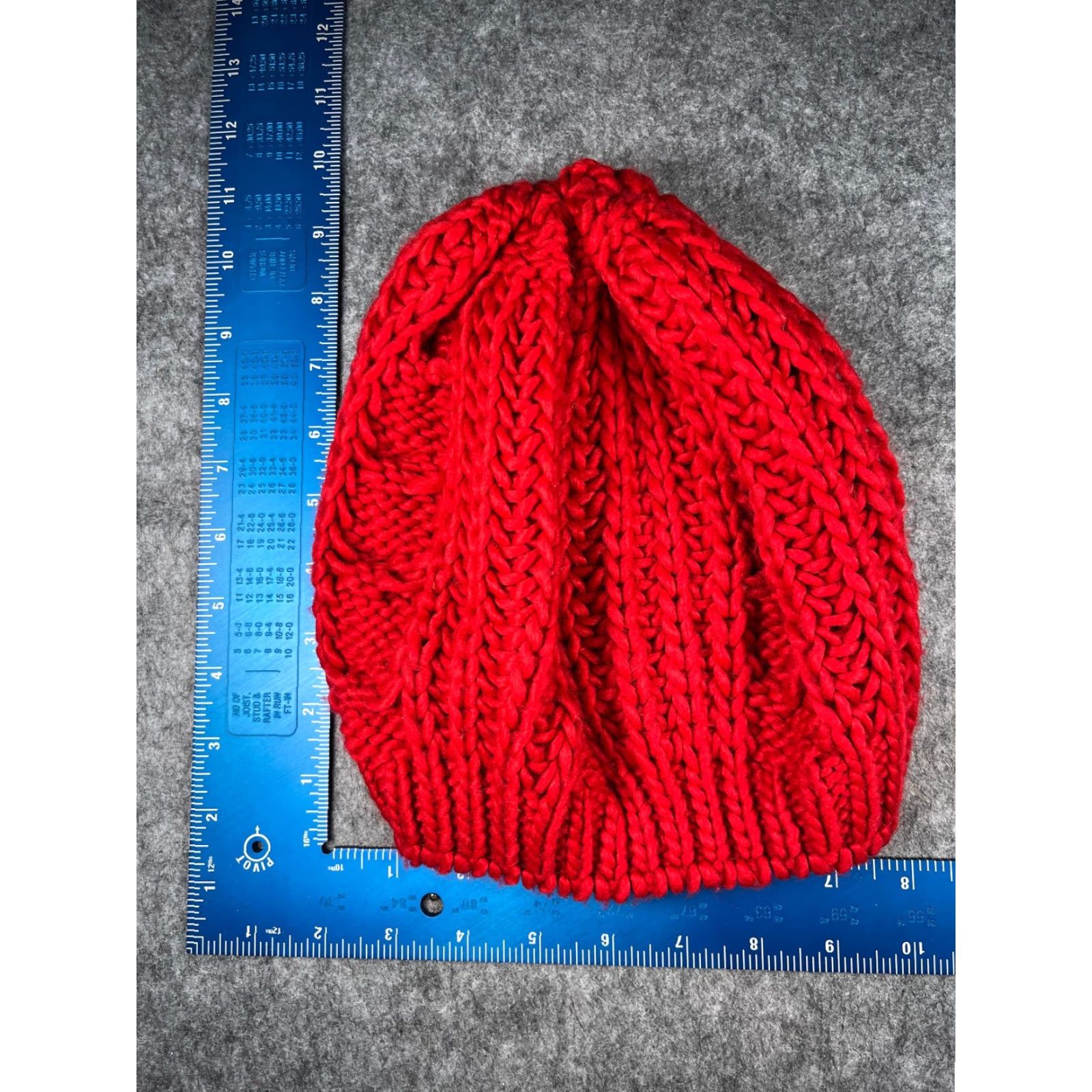 Vintage Mixit Beanie Womens One Size Red Cable Knit 100% Acrylic Winter Ski Outdoor Size ONE SIZE - 5 Thumbnail