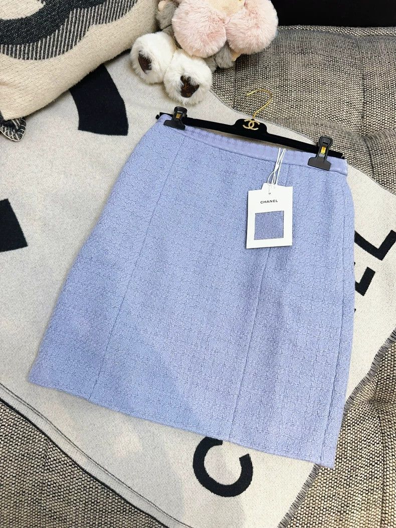 Chanel 24A Lavender Purple Knit Skirt- dmc