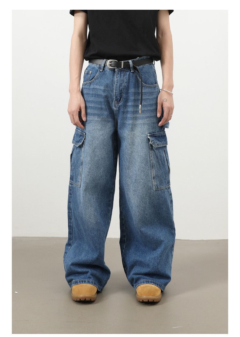 Japanese Brand American washed retro loose casual workwear jeans Size US 32 / EU 48 - 1 Thumbnail