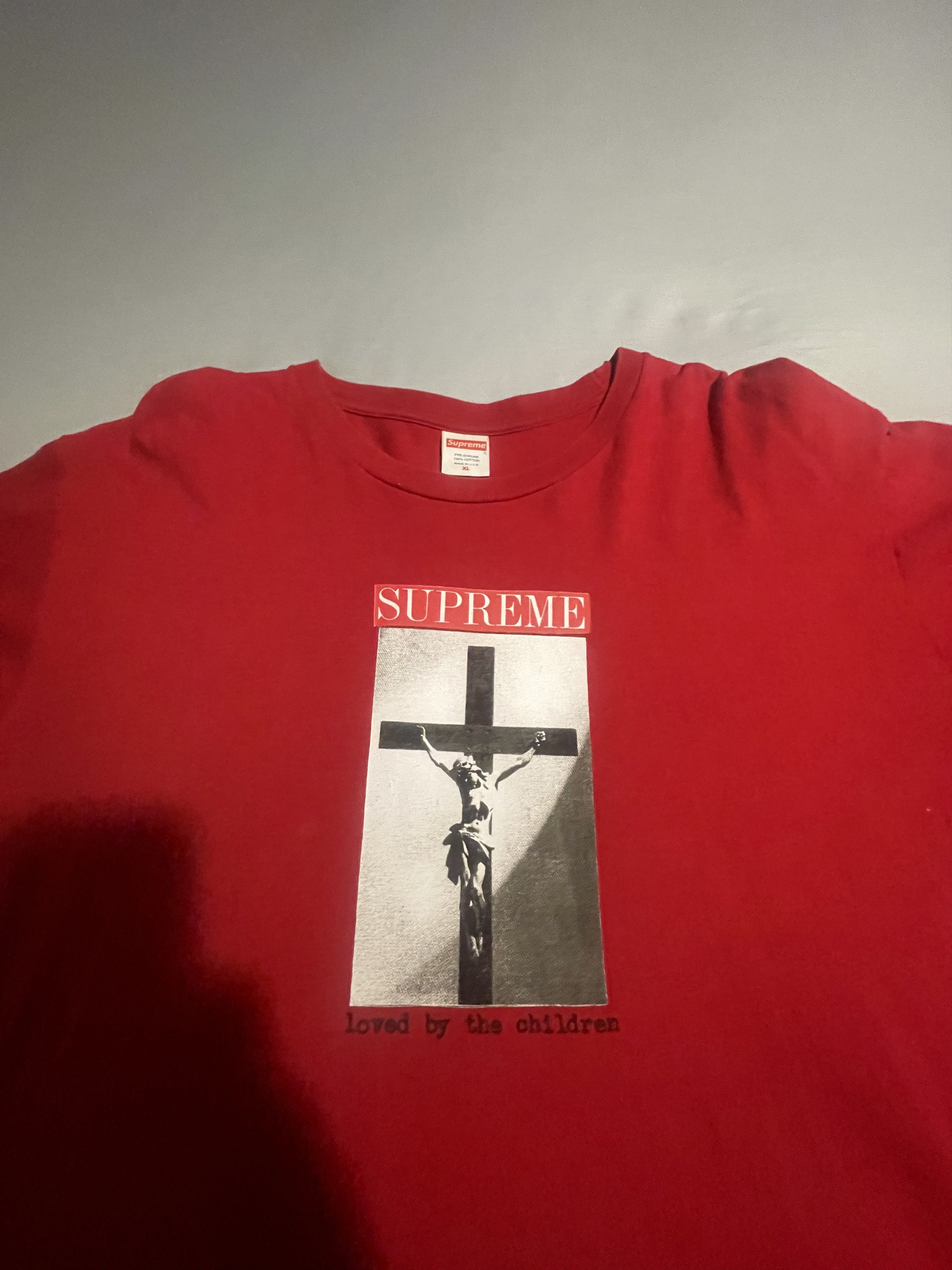 Supreme Supreme Cross “Loved by the Children” T-Shirt Size US XL / EU 56 / 4 - 6 Thumbnail