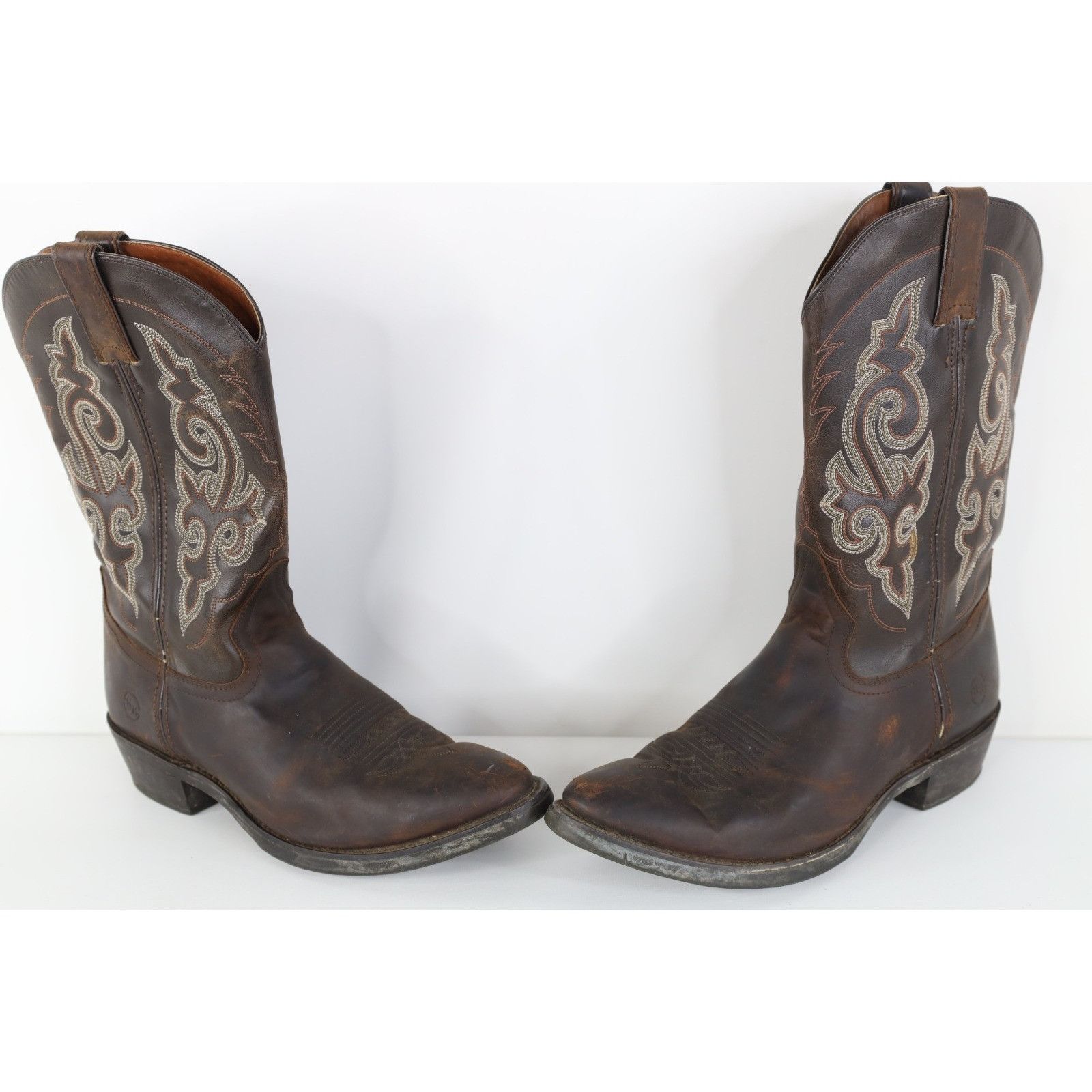 Vintage Vintage 90s Streetwear Leather Tribal Western Cowboy Boots Size US 10 / EU 43 - 1 Thumbnail