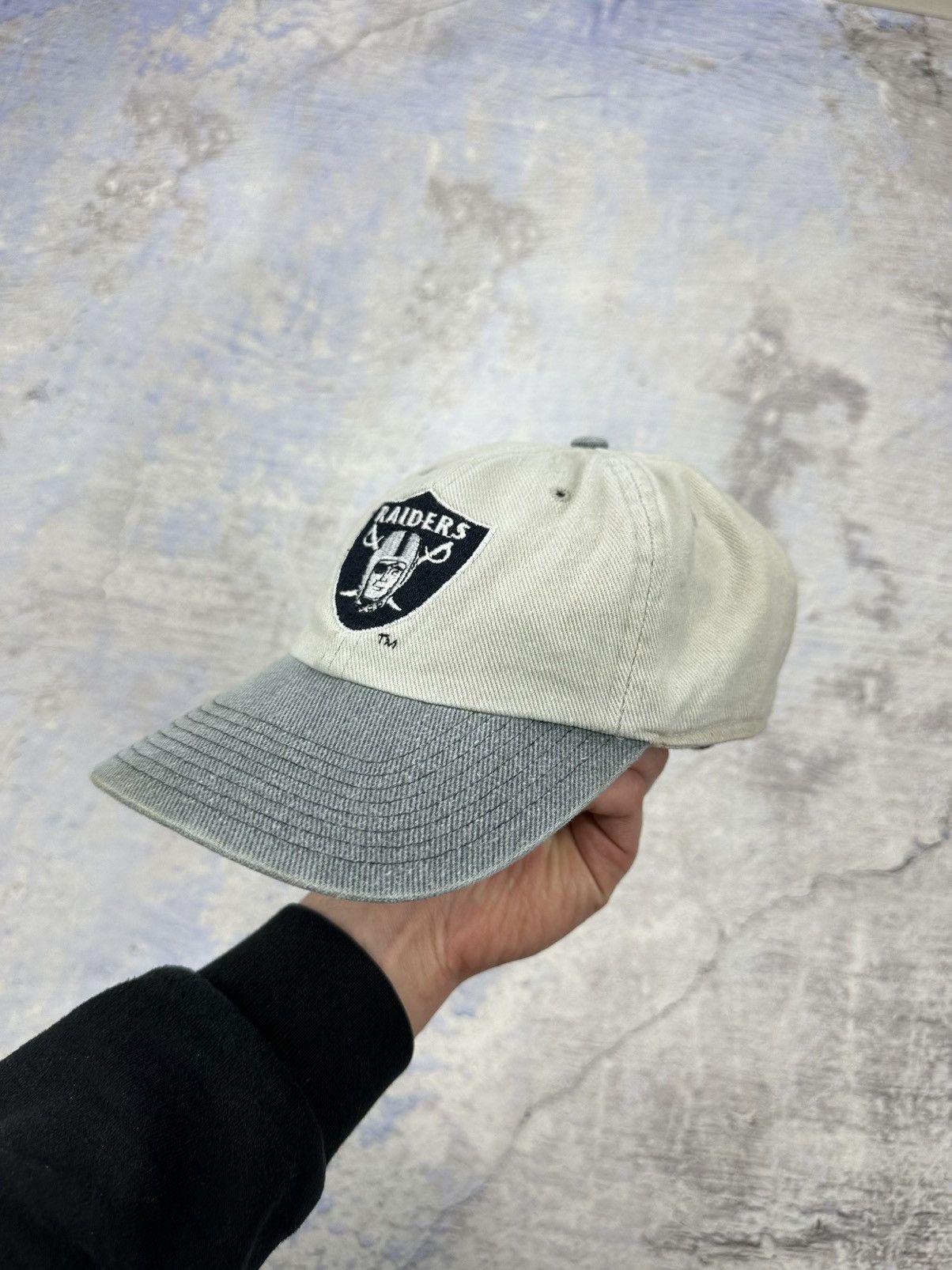 NHL × Vintage NHL Raiders hat cap mens grey faded rare Size ONE SIZE - 4 Thumbnail