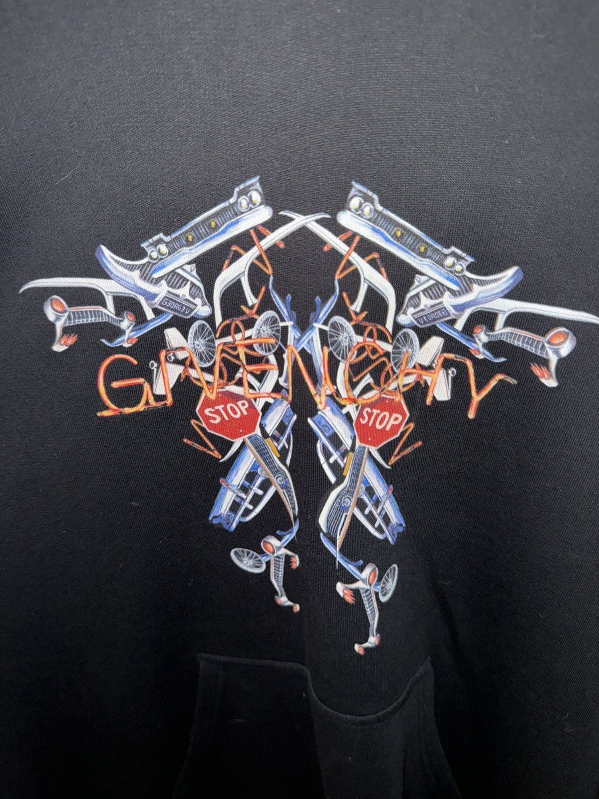 Givenchy Givenchy Black Neon Lights hoodie Size US L / EU 52-54 / 3 - 2 Thumbnail