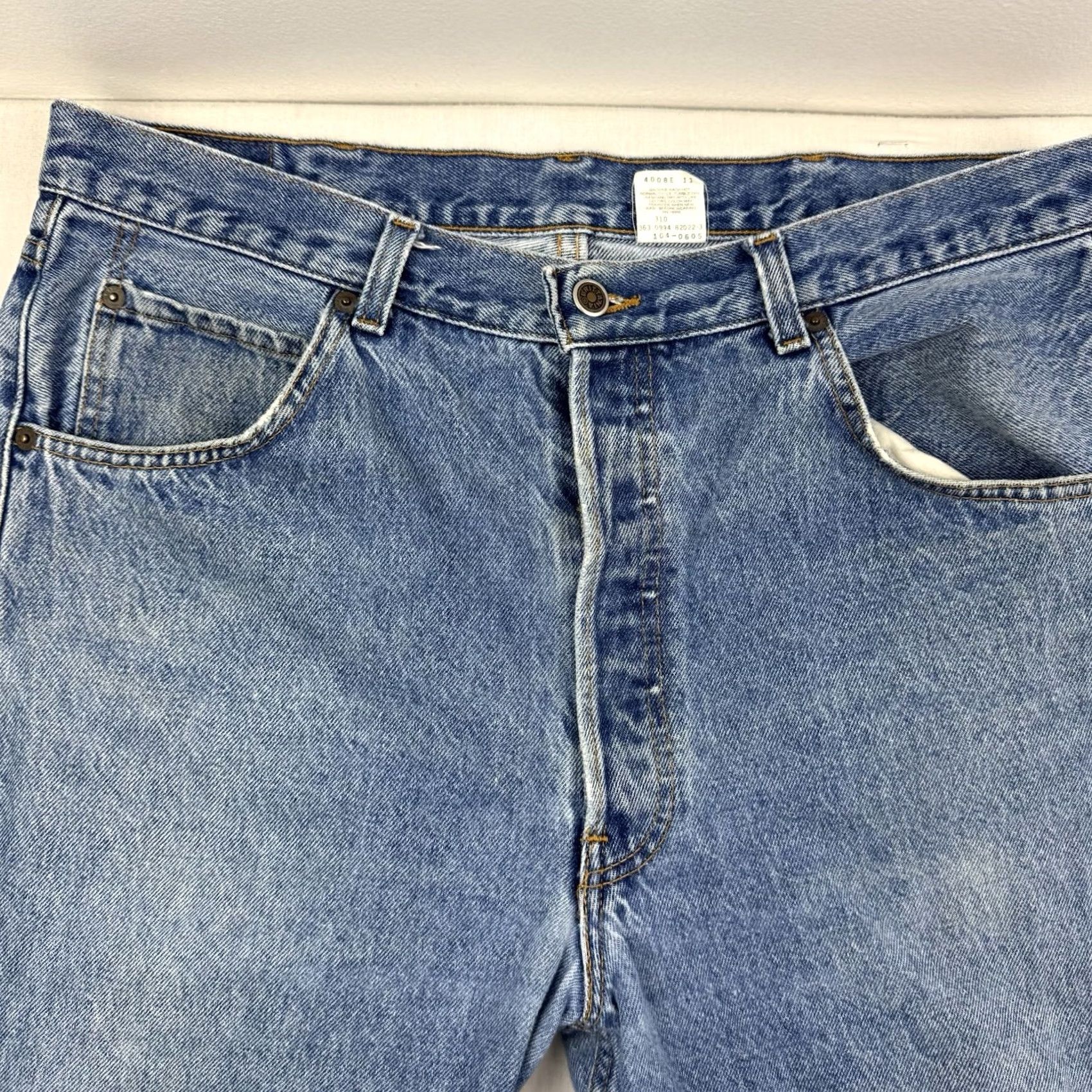 Vintage VINTAGE Brittania Jeans 90s Adult 34x26 Button Fly Straight Leg Regular Fit Mens Size US 34 / EU 50 - 2 Thumbnail