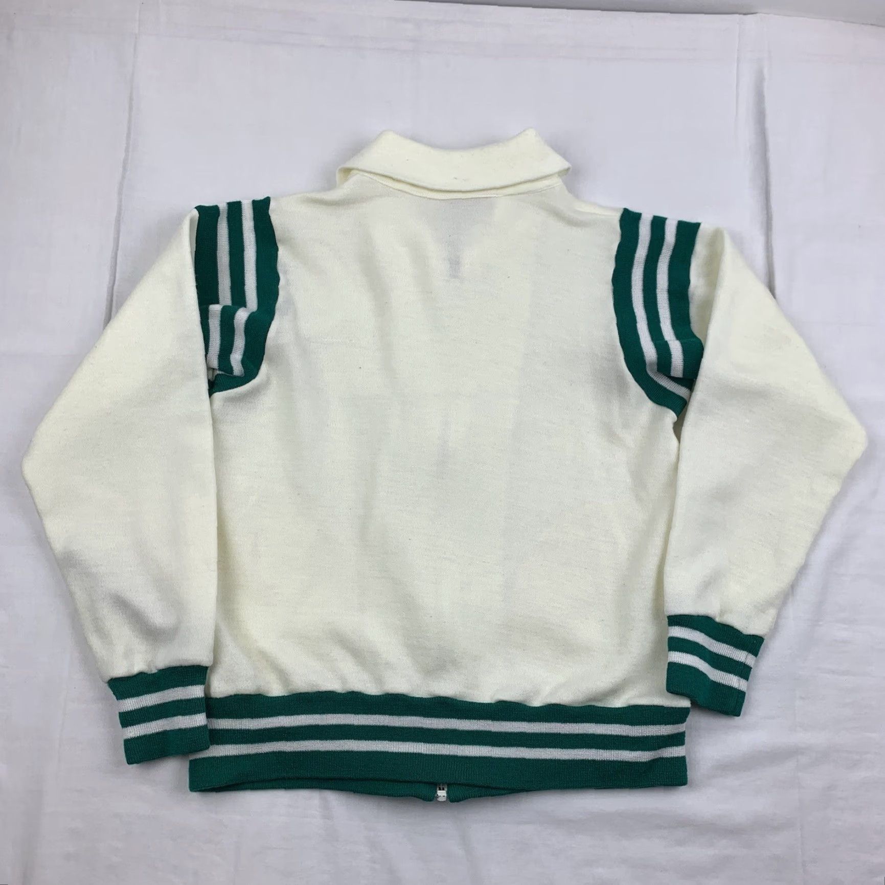 Vintage VINTAGE Hy Sport Sweatshirt Women Full Zip Shirt M White 1970s 1980s School USA Mens Womens Girls Boys Size M / US 6-8 / IT 42-44 - 8 Thumbnail
