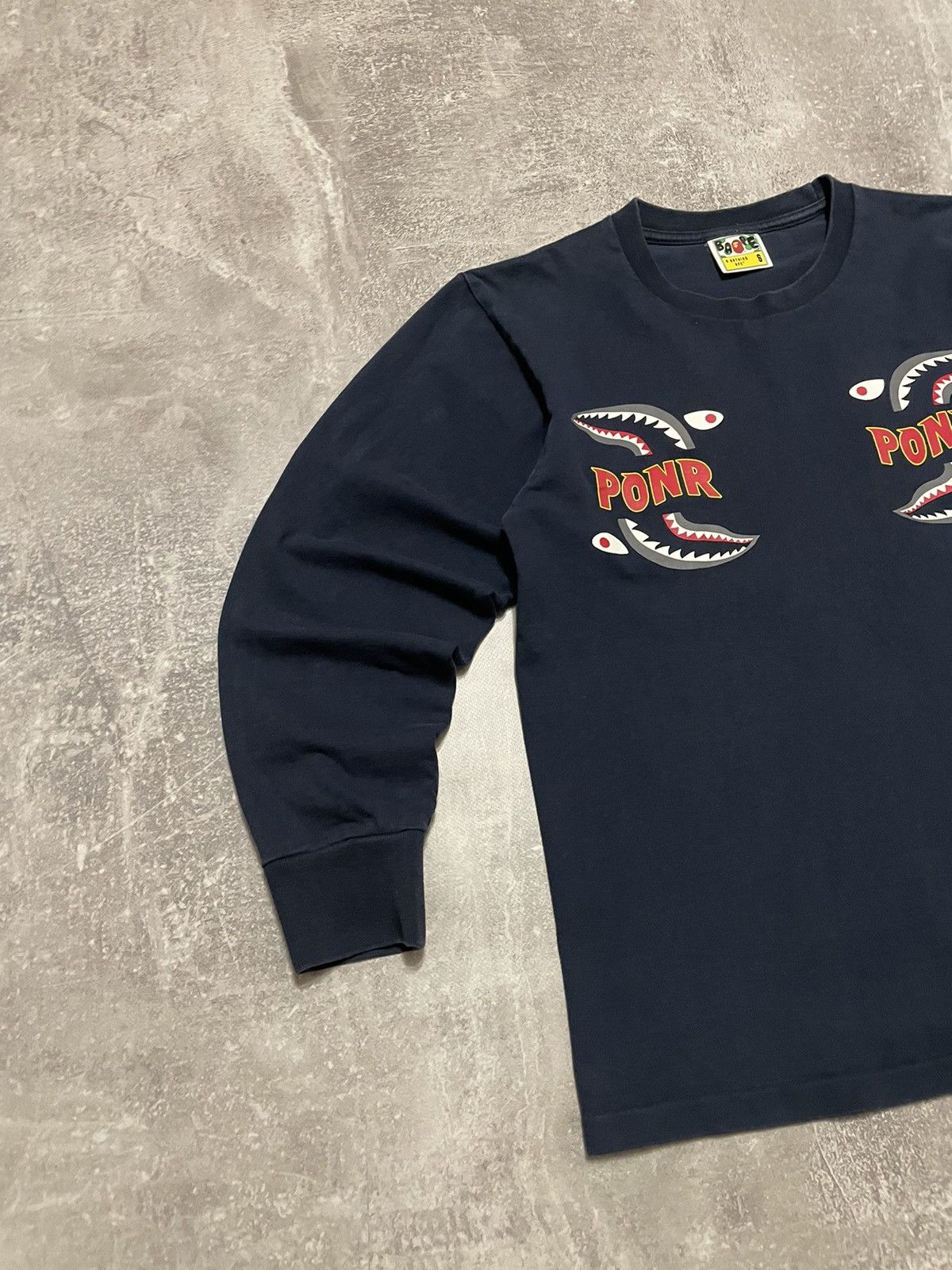Bape Bape Shark PONR Long Sleeve Size US S / EU 44-46 / 1 - 5 Thumbnail