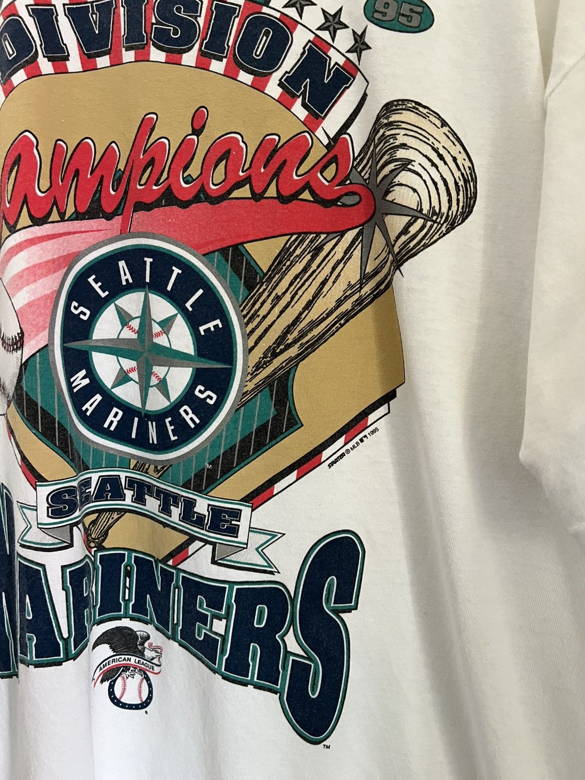 Starter 1995 Seattle Mariners MLB Champions Tee Size US XL / EU 56 / 4 - 3 Thumbnail