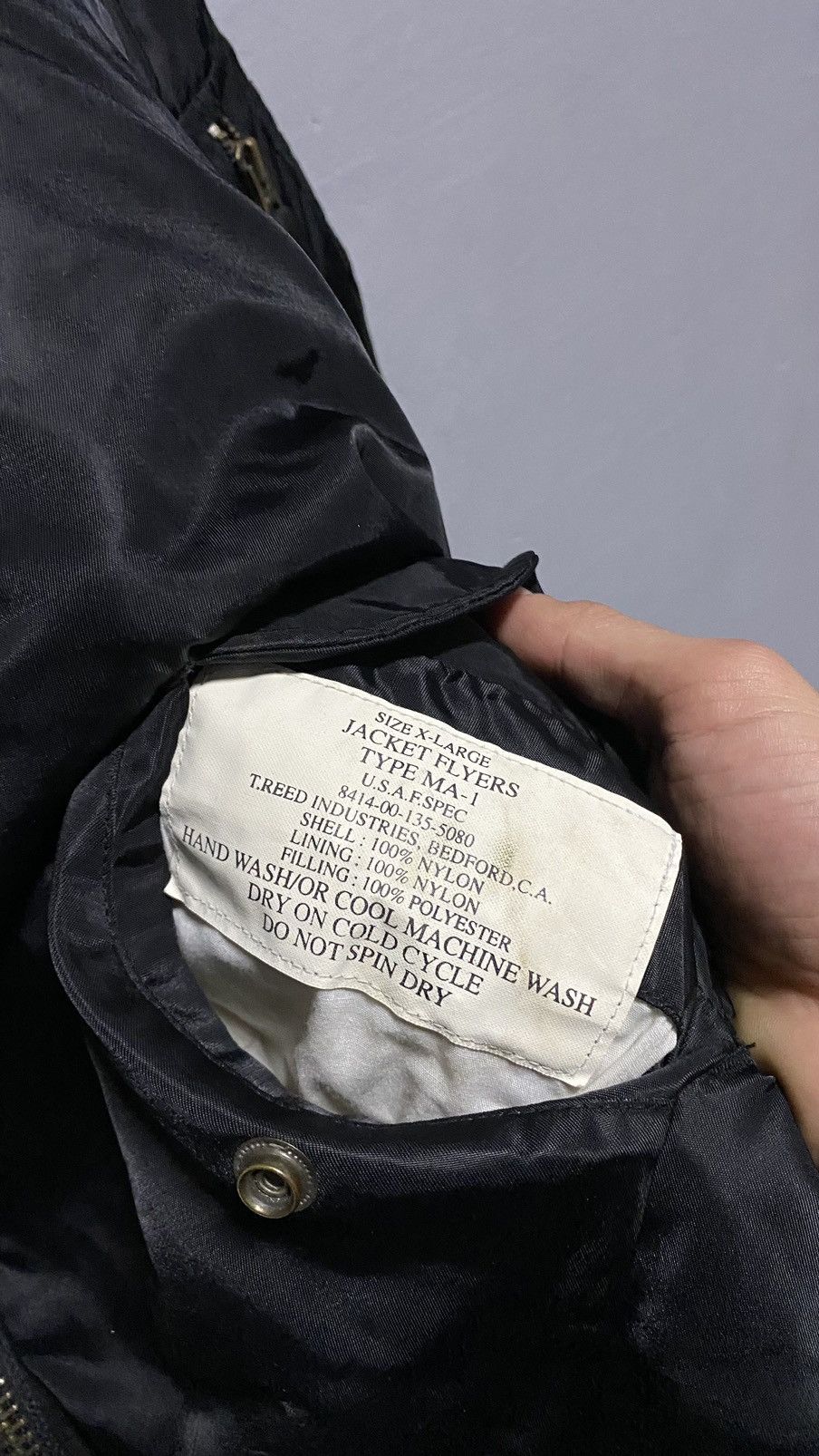 Vintage Vintage MA 1 military bomber Size US XL / EU 56 / 4 - 6 Thumbnail