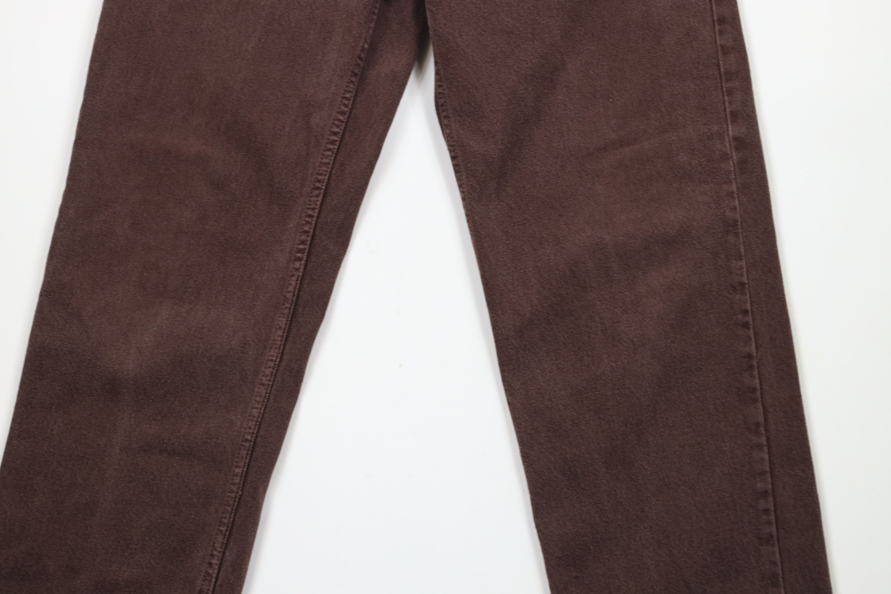 Vintage Vintage 90s Streetwear Straight Leg Denim Jeans Brown Cotton Size US 32 / EU 48 - 3 Thumbnail