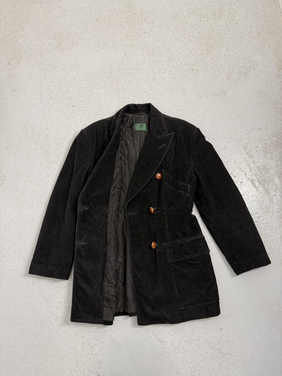 Jean Paul Gaultier Vintage Jean Paul Gaultier Corduroy Double Breaster Coat Size M / US 6-8 / IT 42-44 - 9 Thumbnail