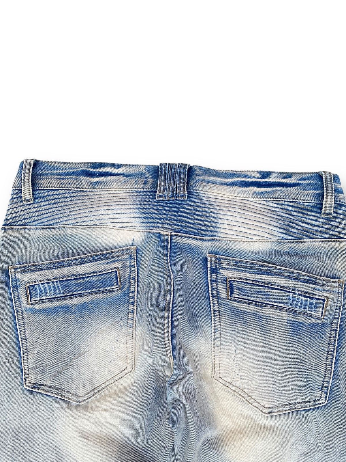 In The Attic Vintage In The Attic Biker Denim Pants Jeans. #D8 Size US 32 / EU 48 - 8 Thumbnail