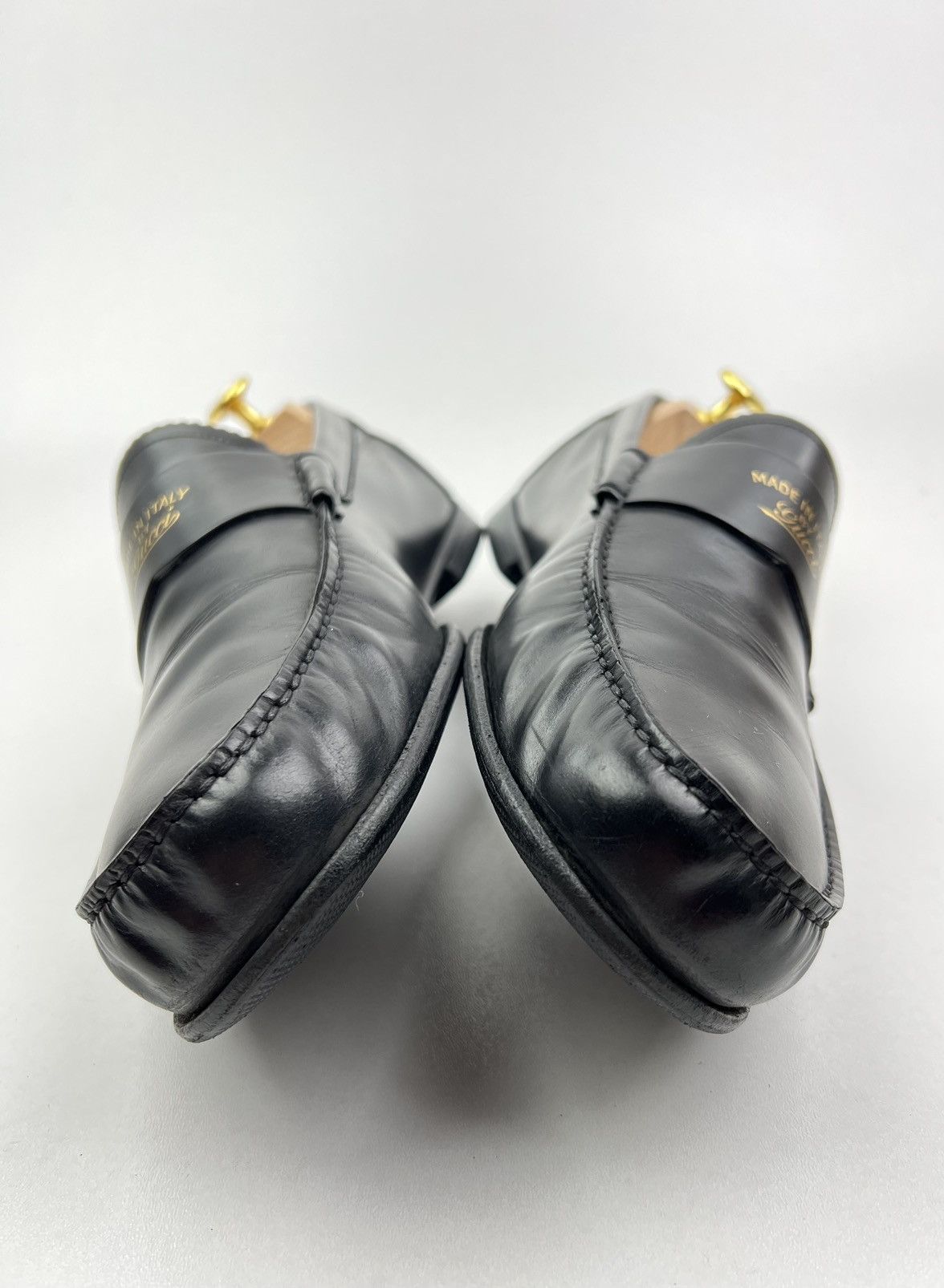 Gucci GUCCI Loafers Leather Penny Shoes GG Logo Black Men’s Size US 9.5 / EU 42-43 - 7 Thumbnail