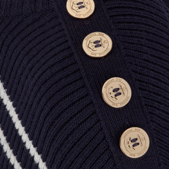Dior o1w1db10824 Marinière Open-Back Sweater in Navy / White Size XS / US 0-2 / IT 36-38 - 3 Thumbnail