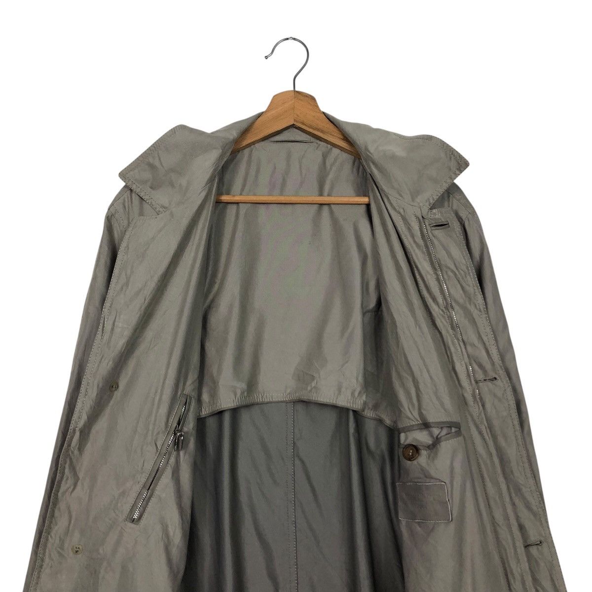 📌Vintage Long Jacket Genuine Pelle Leather Ermenegildo Zegna