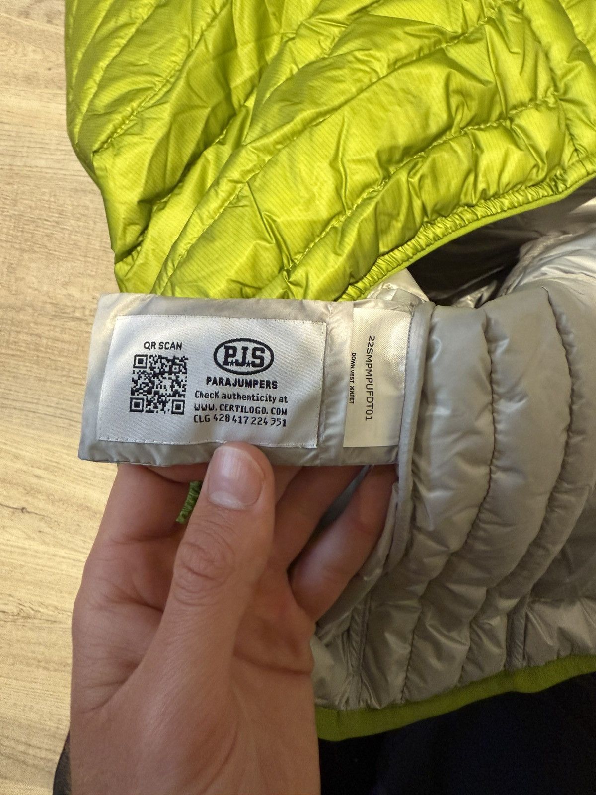 Parajumpers Two tone gecko green down vest Size US L / EU 52-54 / 3 - 5 Thumbnail