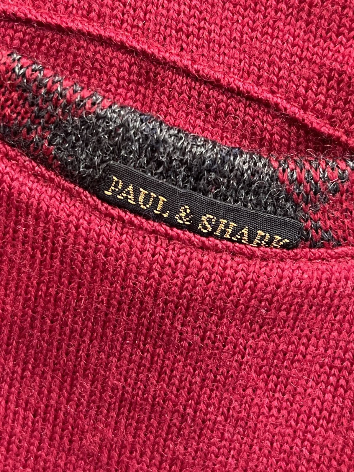 Paul & Shark Vintage Paul & Shark wool sweater polo long sleeve red Size US XXL / EU 58 / 5 - 4 Thumbnail