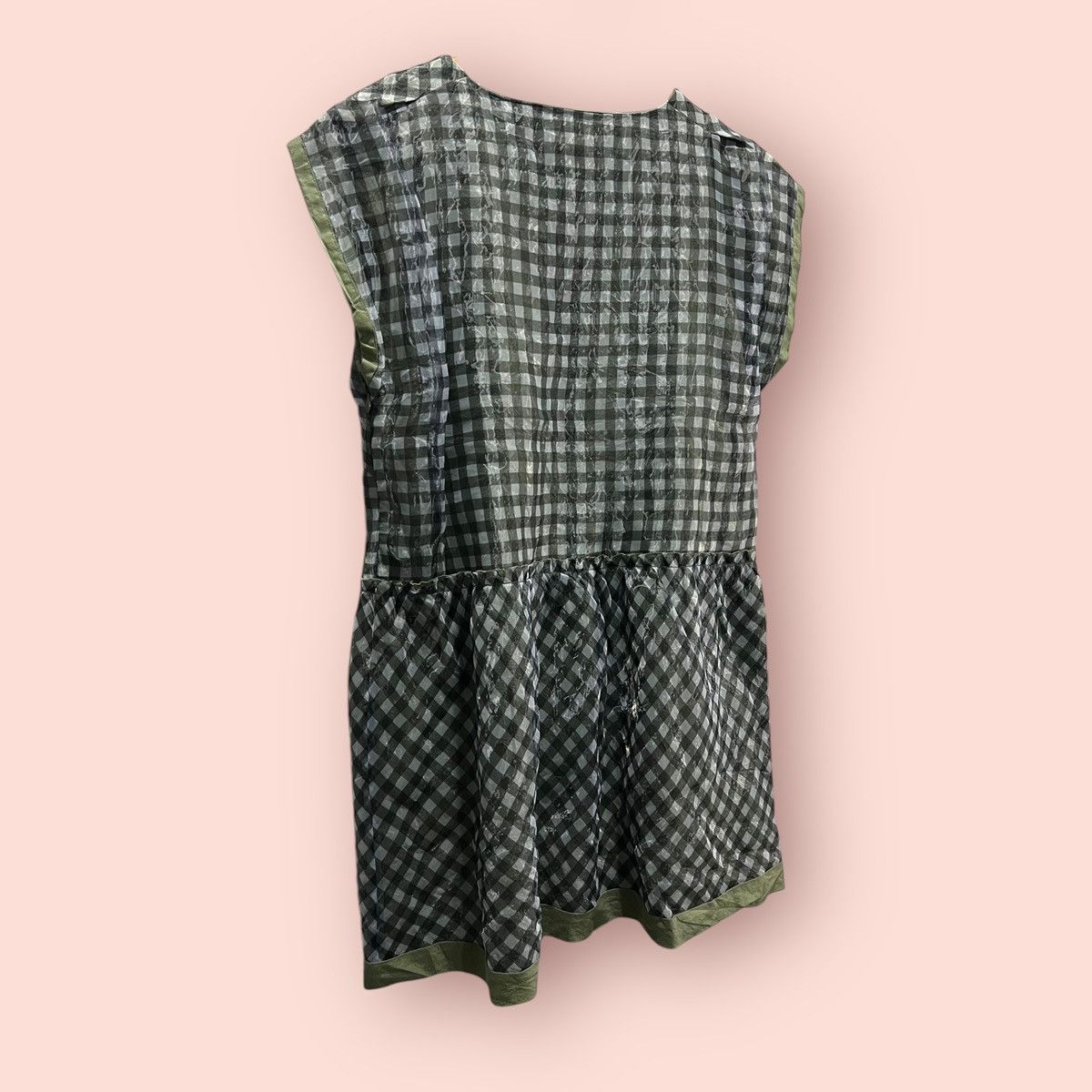 Issey Miyake × Ne-Net × Pleats Please Issey Miyake NE-NET BY ISSEY MIYAKE CHECKERED POP GOWN DRESS Size M / US 6-8 / IT 42-44 - 7 Thumbnail