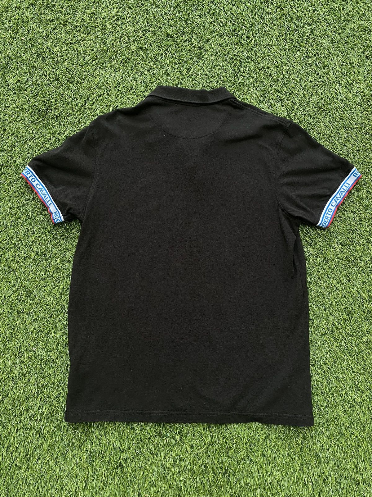 Roberto Cavalli Vintage Roberto Cavalli Cuffs Tape Polo Shirts Size US M / EU 48-50 / 2 - 3 Thumbnail