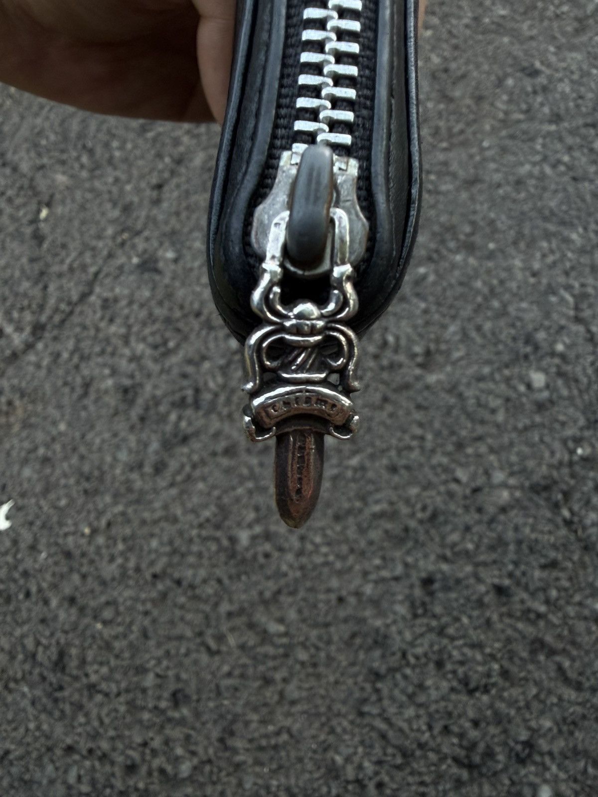 Chrome Hearts Chrome Hearts Cemetery Leather Patch Long Wallet Size ONE SIZE - 3 Thumbnail