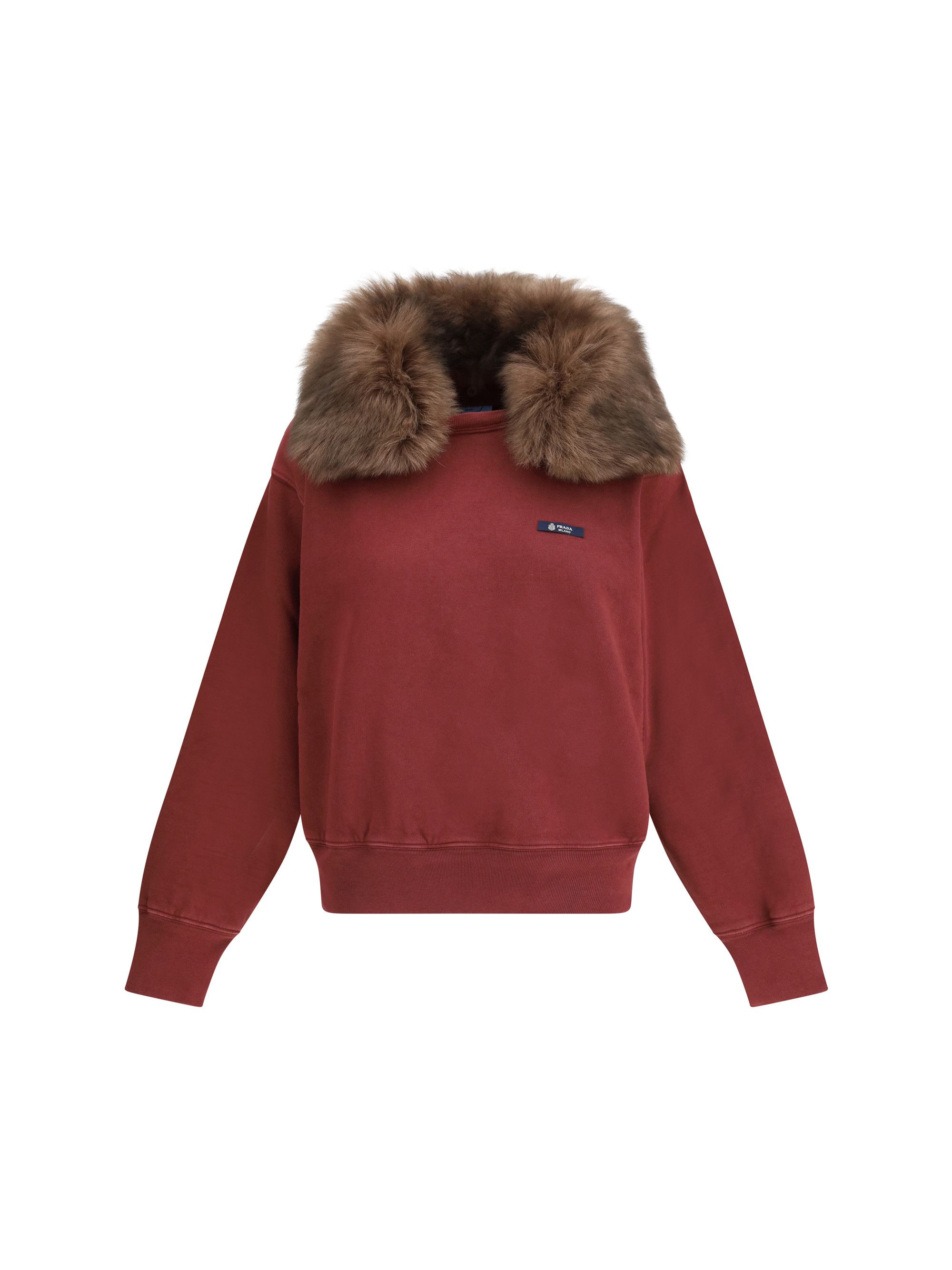 Prada Sweatshirt with a shearling collar Size XS / US 0-2 / IT 36-38 - 1 Thumbnail