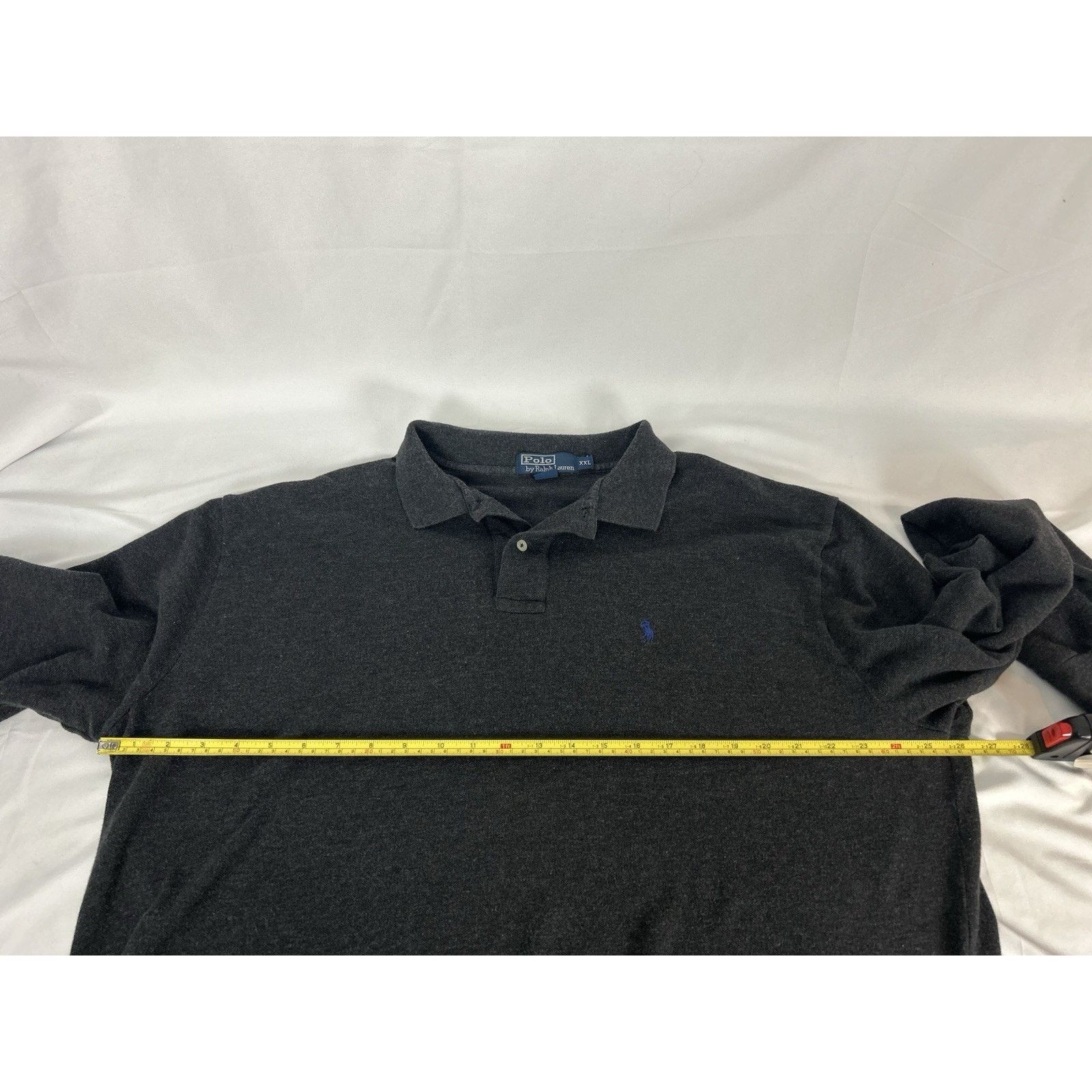 Polo Ralph Lauren VTG Polo Ralph Lauren XXL Long Sleeve Gray Polo Blue Pony Size US XXL / EU 58 / 5 - 4 Thumbnail