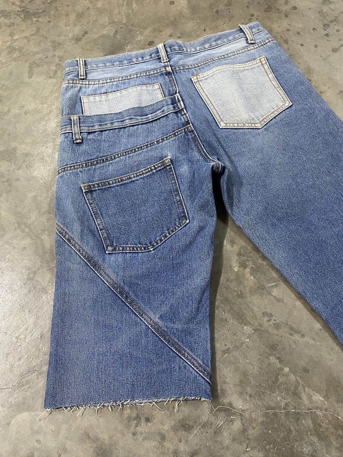 Craftsman × Designer × Vintage Vintage Joge Martin Craftsman Hand Made Denim Cropped @221 Size US 33 - 9 Thumbnail
