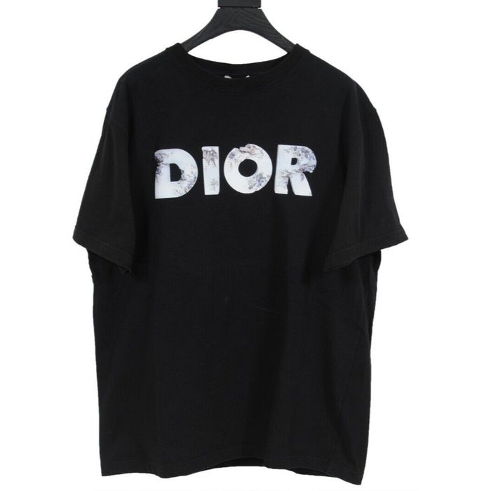 Dior Daniel Arsham Logo T Shirt Black | Grailed