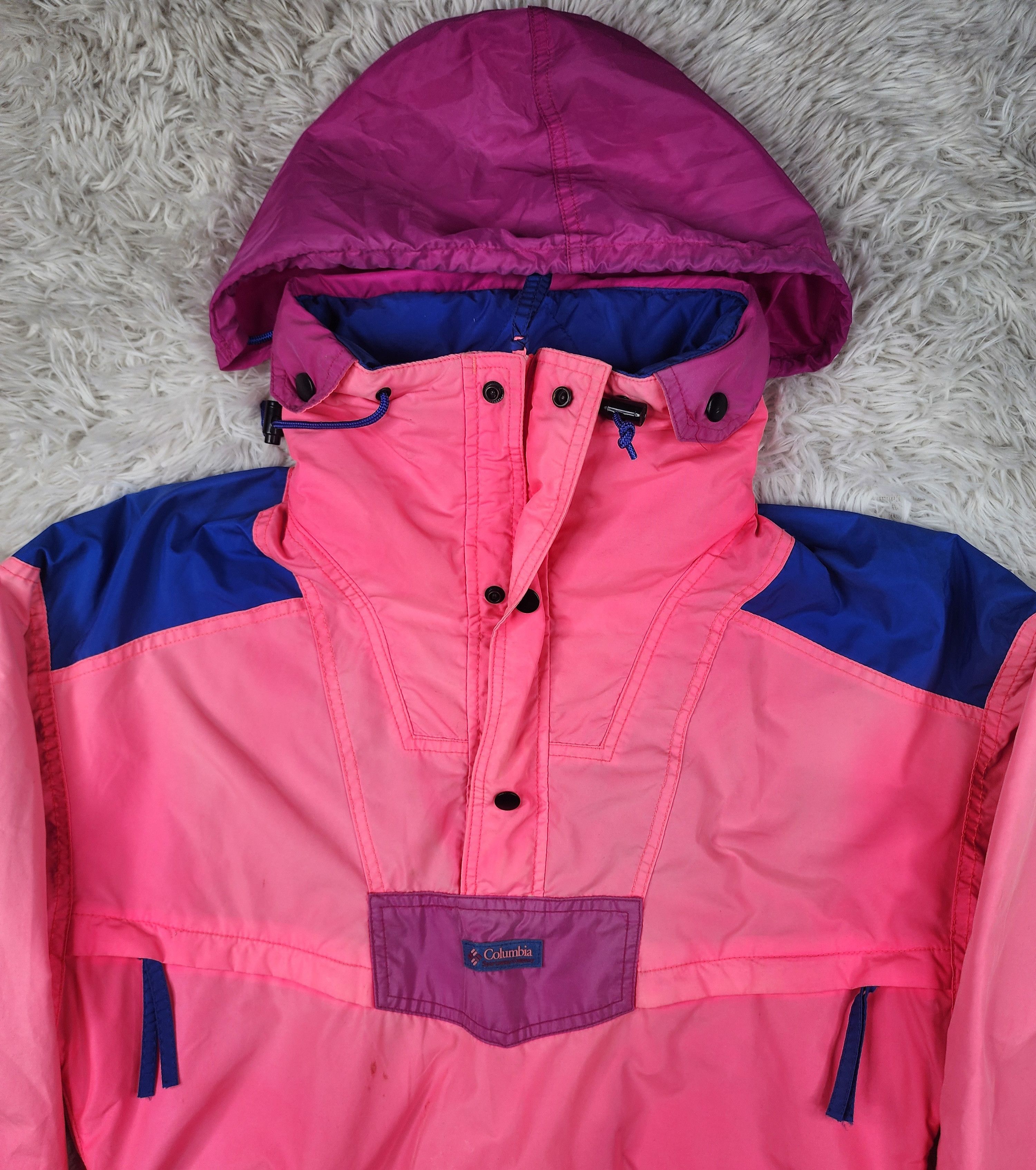 Columbia Vintage Columbia sportwear neon pink anorak jacket Size US S / EU 44-46 / 1 - 5 Thumbnail