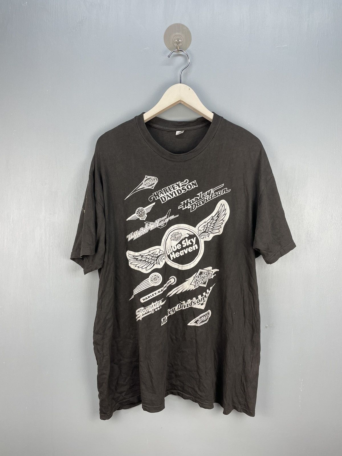 Harley Davidson Vintage Harley Davidson Blue Sky Heaven t shirt Size US XL / EU 56 / 4 - 1 Thumbnail