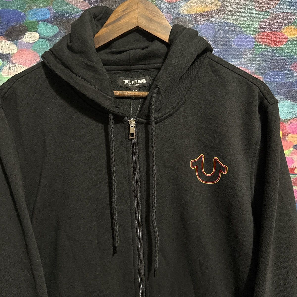 True Religion True religion puff print graphic hoodie black Size XL Size US XL / EU 56 / 4 - 2 Thumbnail