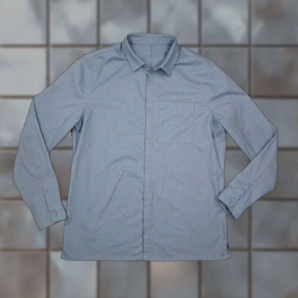 Lululemon Lululemon Button-Up Shirt Mens Large Blue Long Sleeve Casual Workwear Size US L / EU 52-54 / 3 - 1 Thumbnail