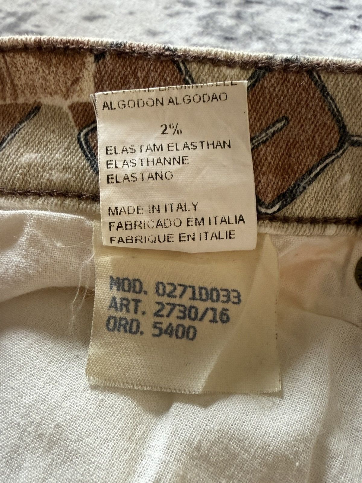 Other Angelo Marani Sun Flower Abstracts Art Denim Pants Size 26" / US 2 / IT 38 - 22 Thumbnail