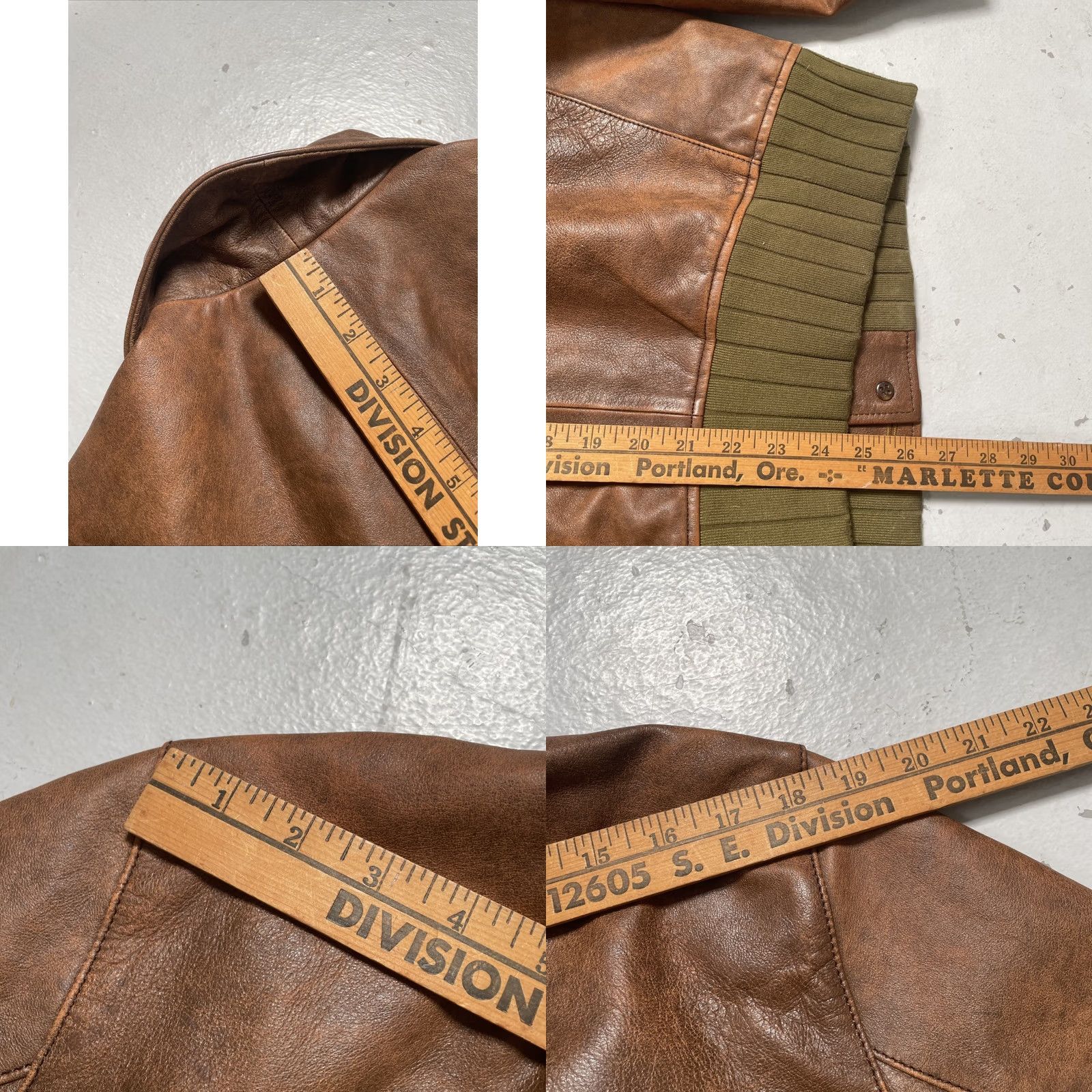 Levi's Vintage Levis Big E Sheepskin Leather Bomber Jacket Made Italy L LVC Style Size US L / EU 52-54 / 3 - 9 Thumbnail