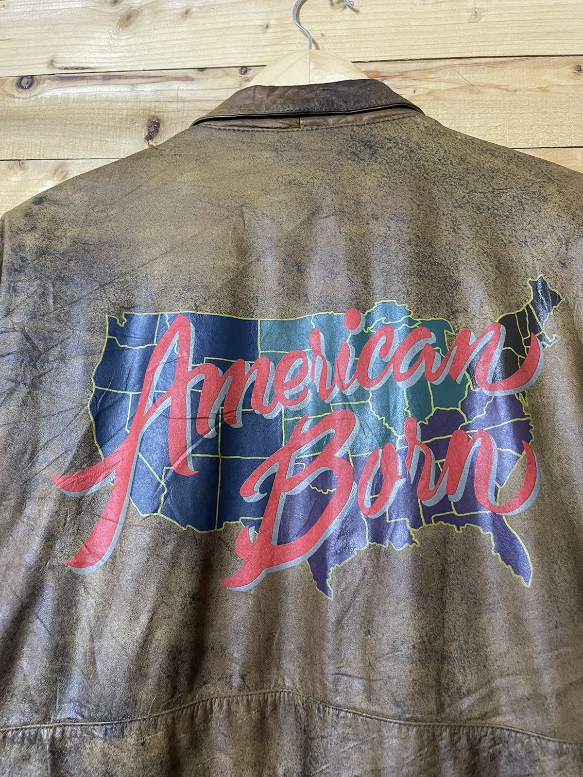 Adidas Vintage Adidas OLYMPIA 80s American Born USA leather jacket Size US M / EU 48-50 / 2 - 8 Thumbnail
