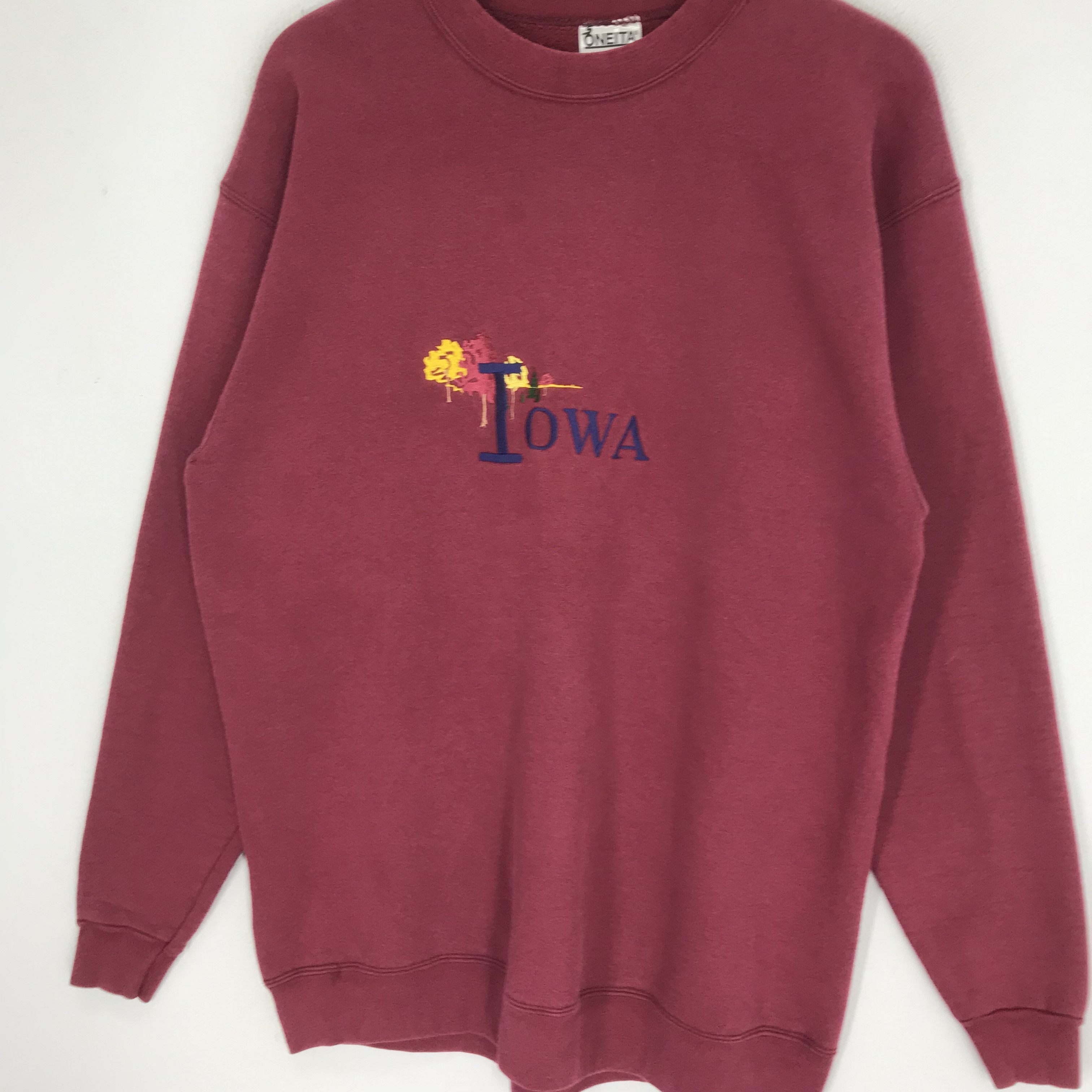 LOWA Vintage 90s Iowa Sweatshirt - 186 Size US M / EU 48-50 / 2 - 3 Thumbnail