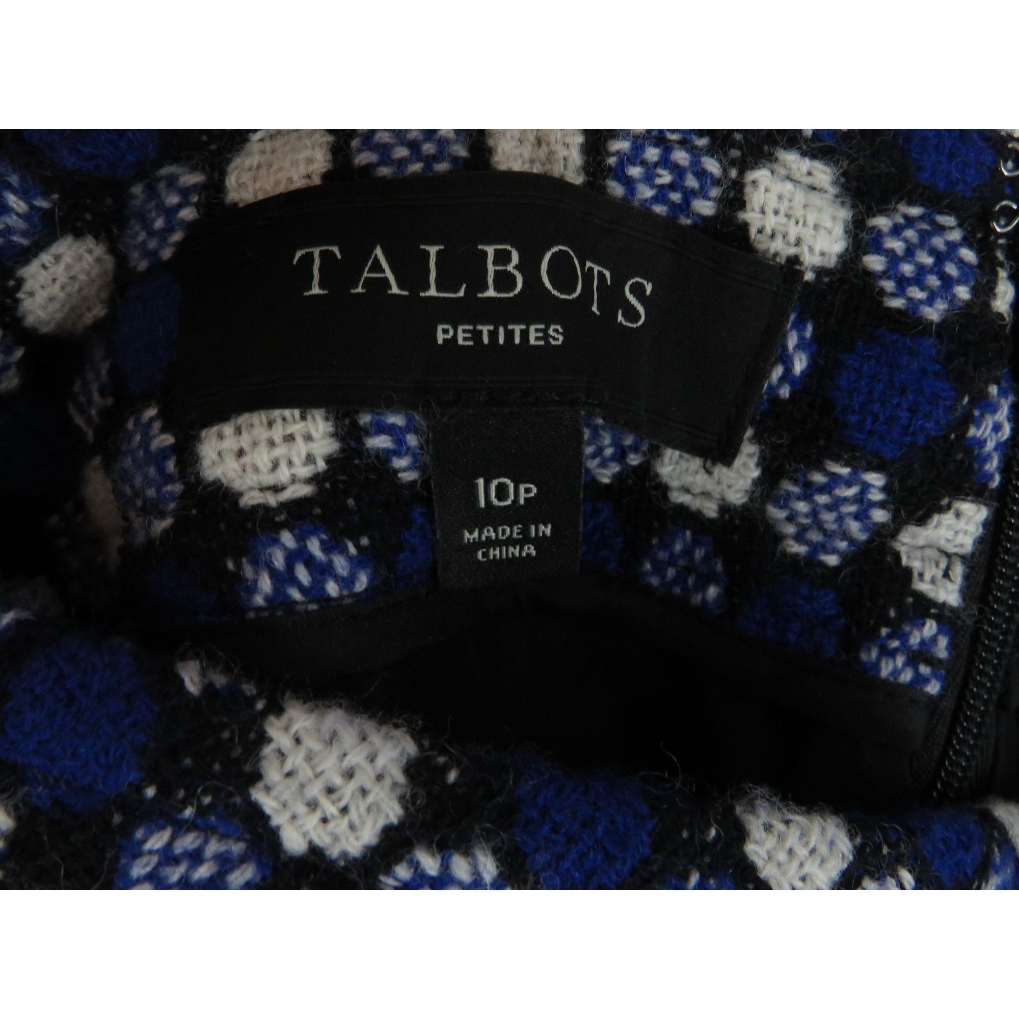 Talbots Talbots Petites 10P Blue White Black Skirt Size 32" / US 10 / IT 46 - 3 Thumbnail