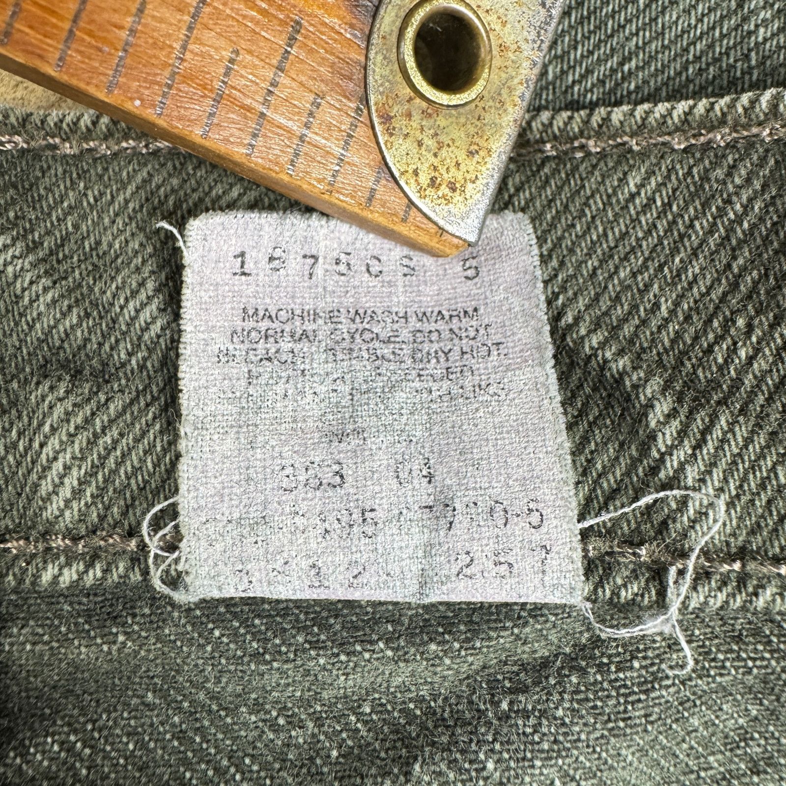 Levi's Vtg Levi’s 510 Women’s Jeans Green Slim Fit High Rise Size 3 Size 24" / US 00 / IT 34 - 11 Thumbnail