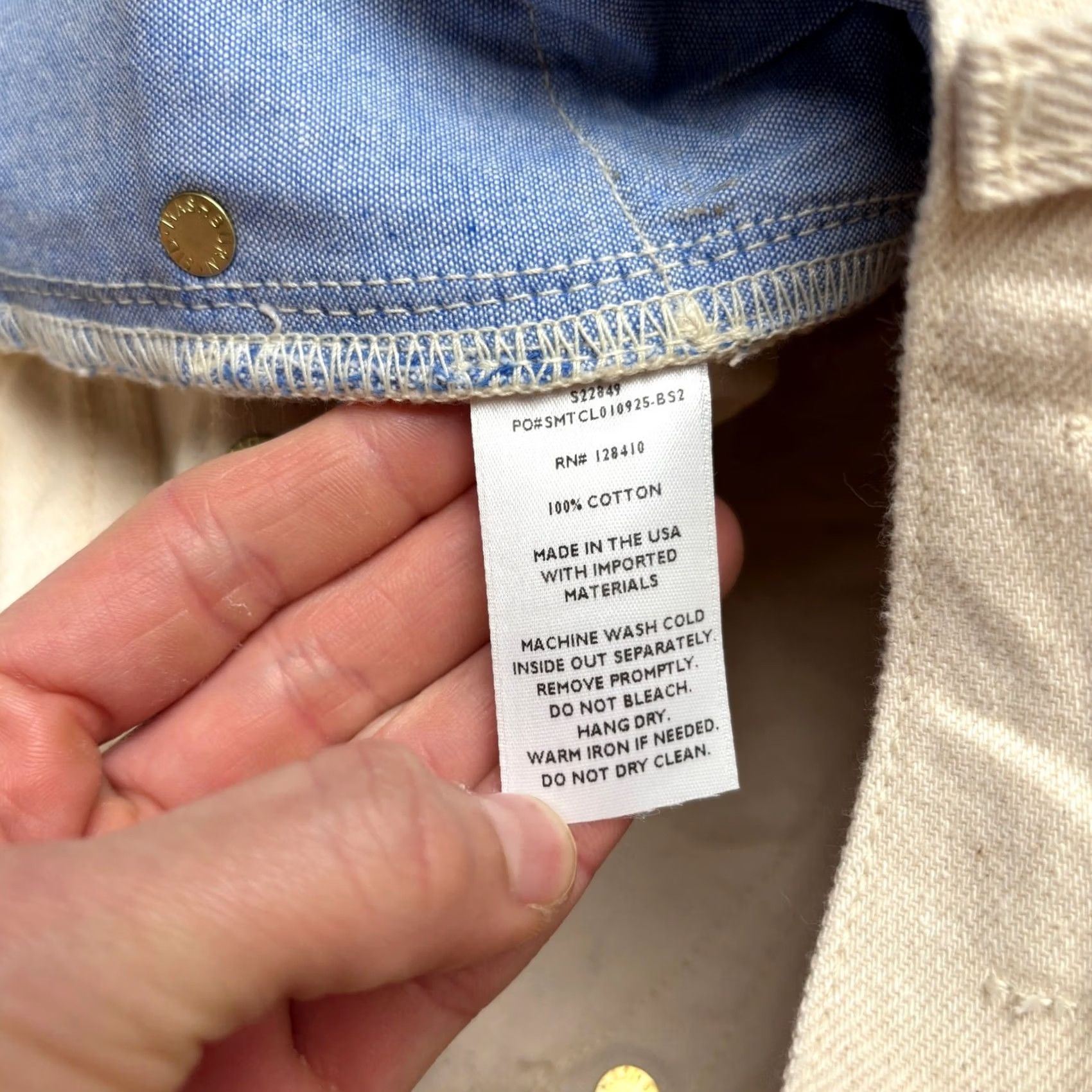 Sid Mashburn Sid Mashburn Jean Straight 31x32 Natural Rinse Denim Mens Size US 31 - 3 Thumbnail