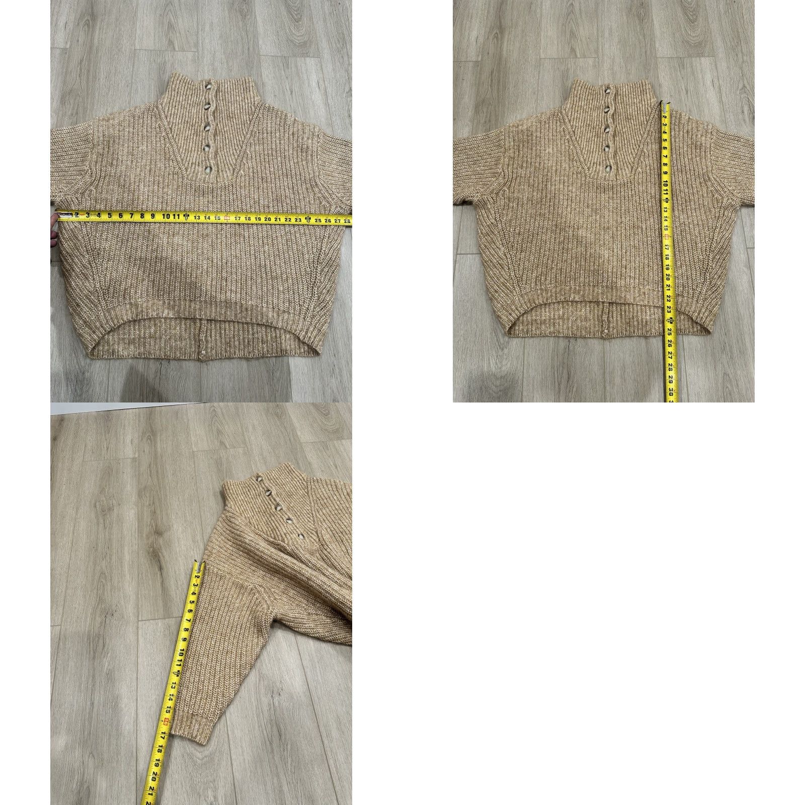 Vintage VINTAGE Hatch Maternity Sweater Beige Alpaca Oversized Pullover 1 Womens Size XS / US 0-2 / IT 36-38 - 9 Thumbnail