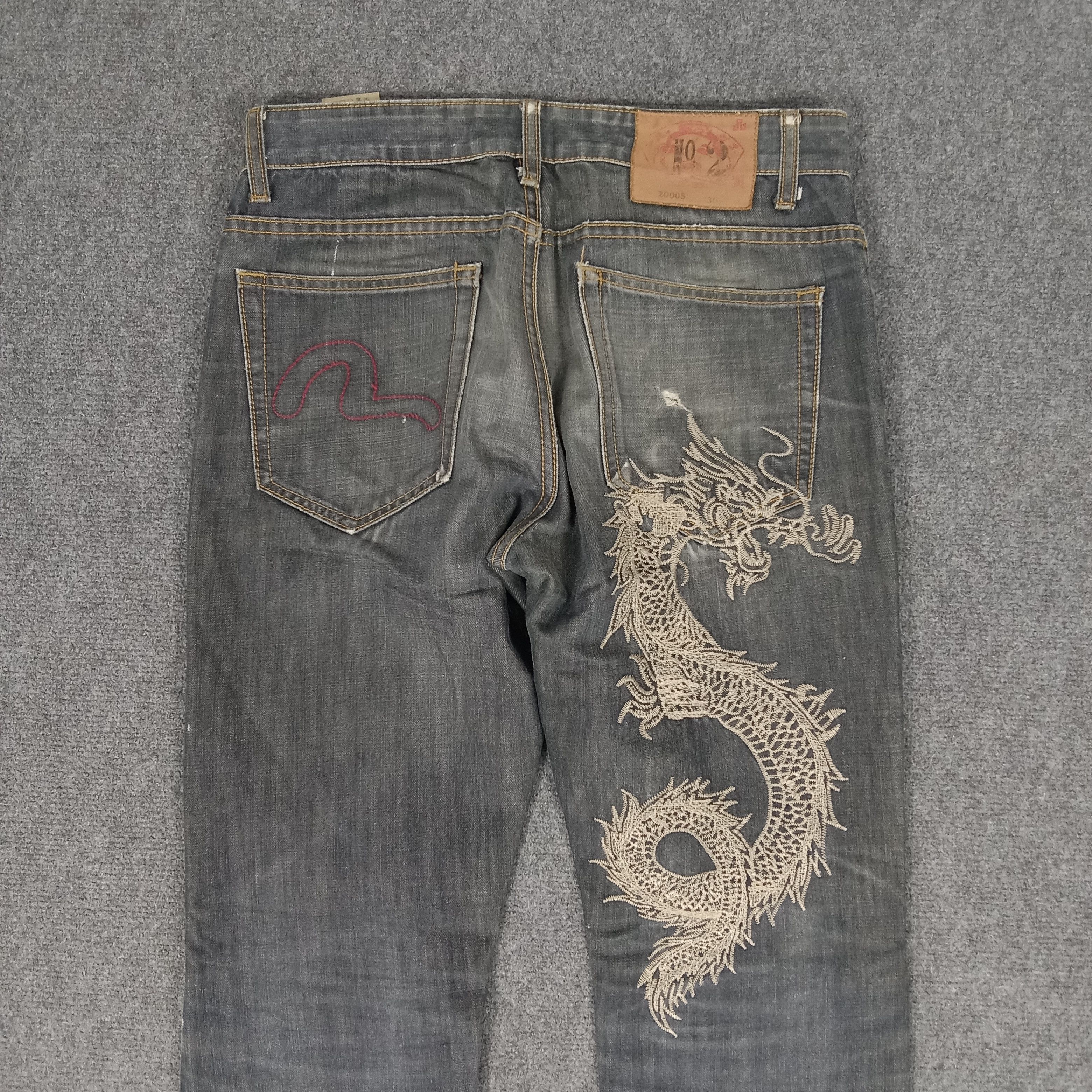 Japanese Brand × Vintage Evisu Japanese Brand Daicock Custom Art Denim Jeans Size US 31 - 3 Thumbnail