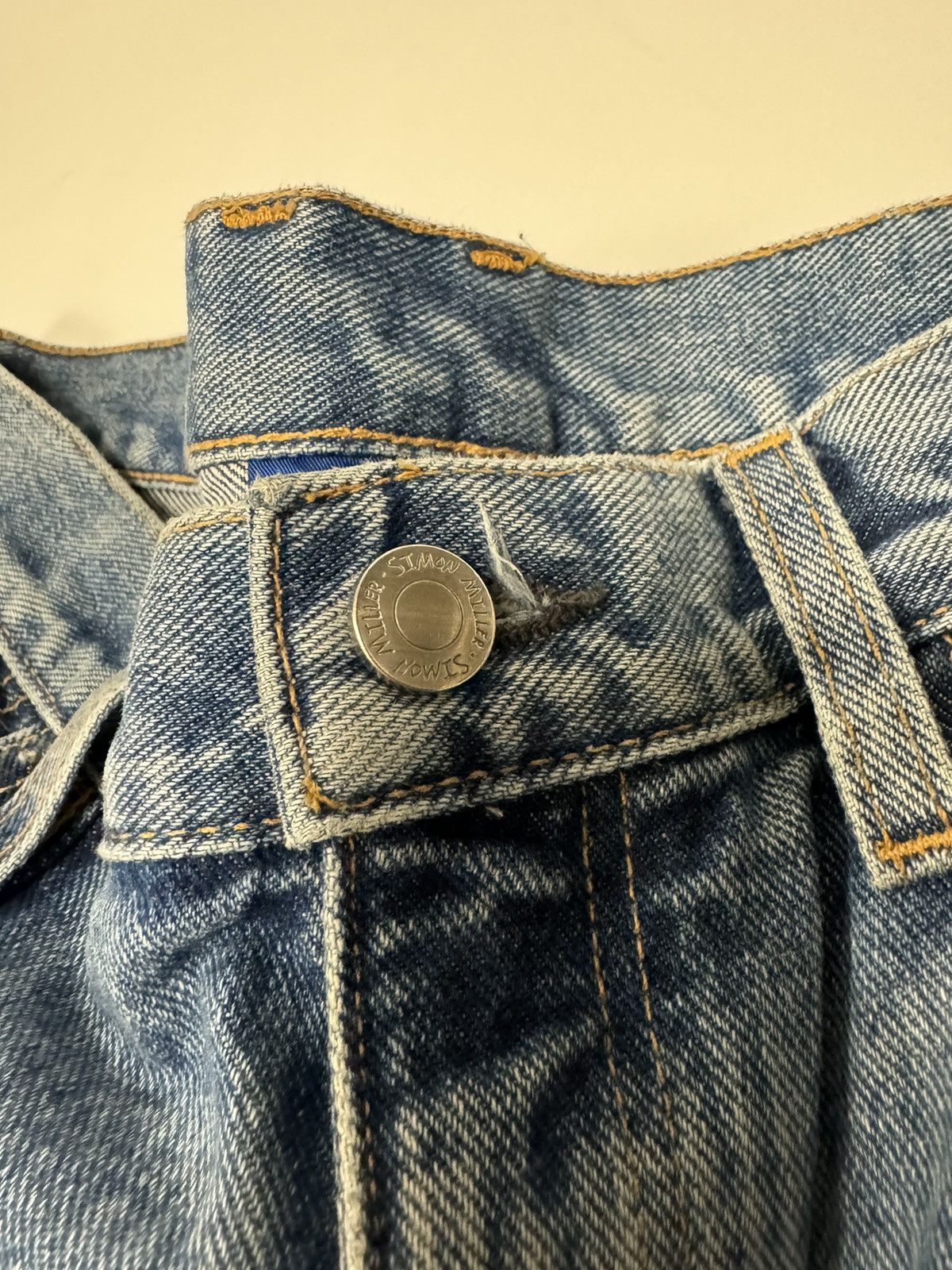 Simon Miller Simon Miller Wide Leg Split Wash Denim Size US 30 / EU 46 - 10 Thumbnail