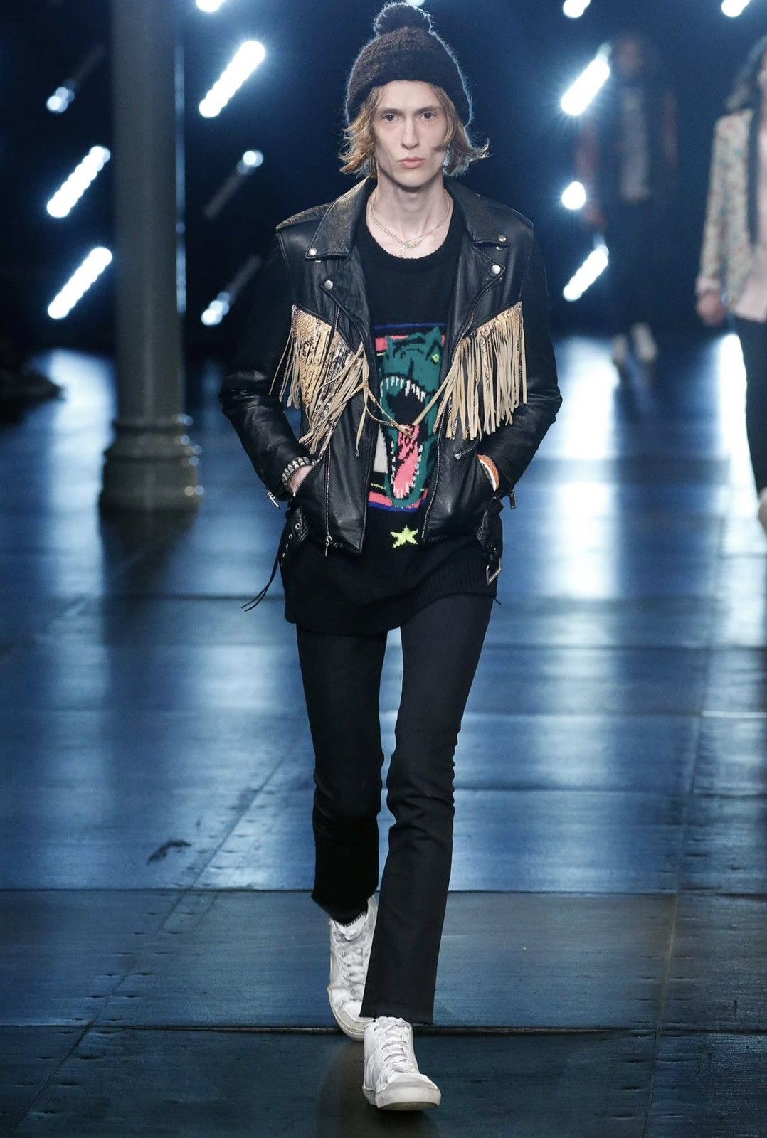 Saint Laurent Paris *RARE* Saint Laurent Paris SS16 T-Rex Knit Sz. M Size US M / EU 48-50 / 2 - 1 Thumbnail