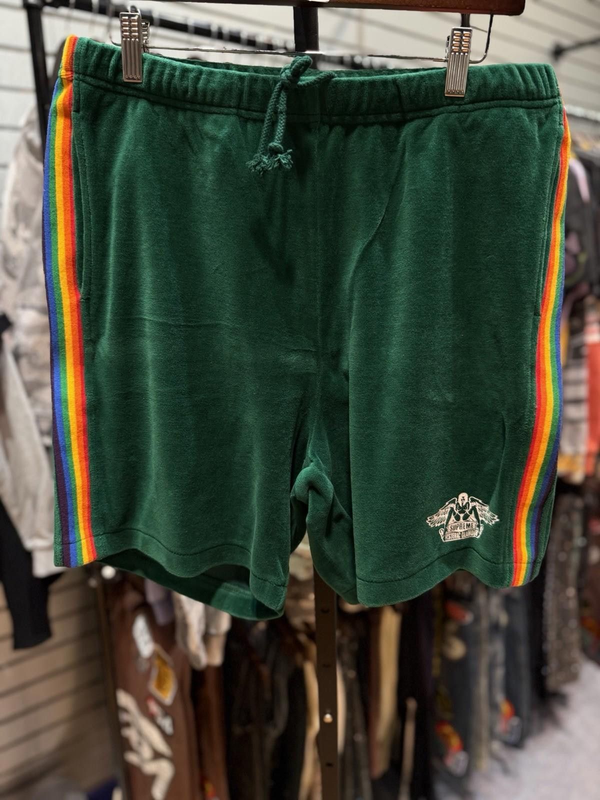 Supreme SS21 Supreme x Hysteric Glamour Velour Short Green Medium Size US 32 / EU 48 - 1 Thumbnail