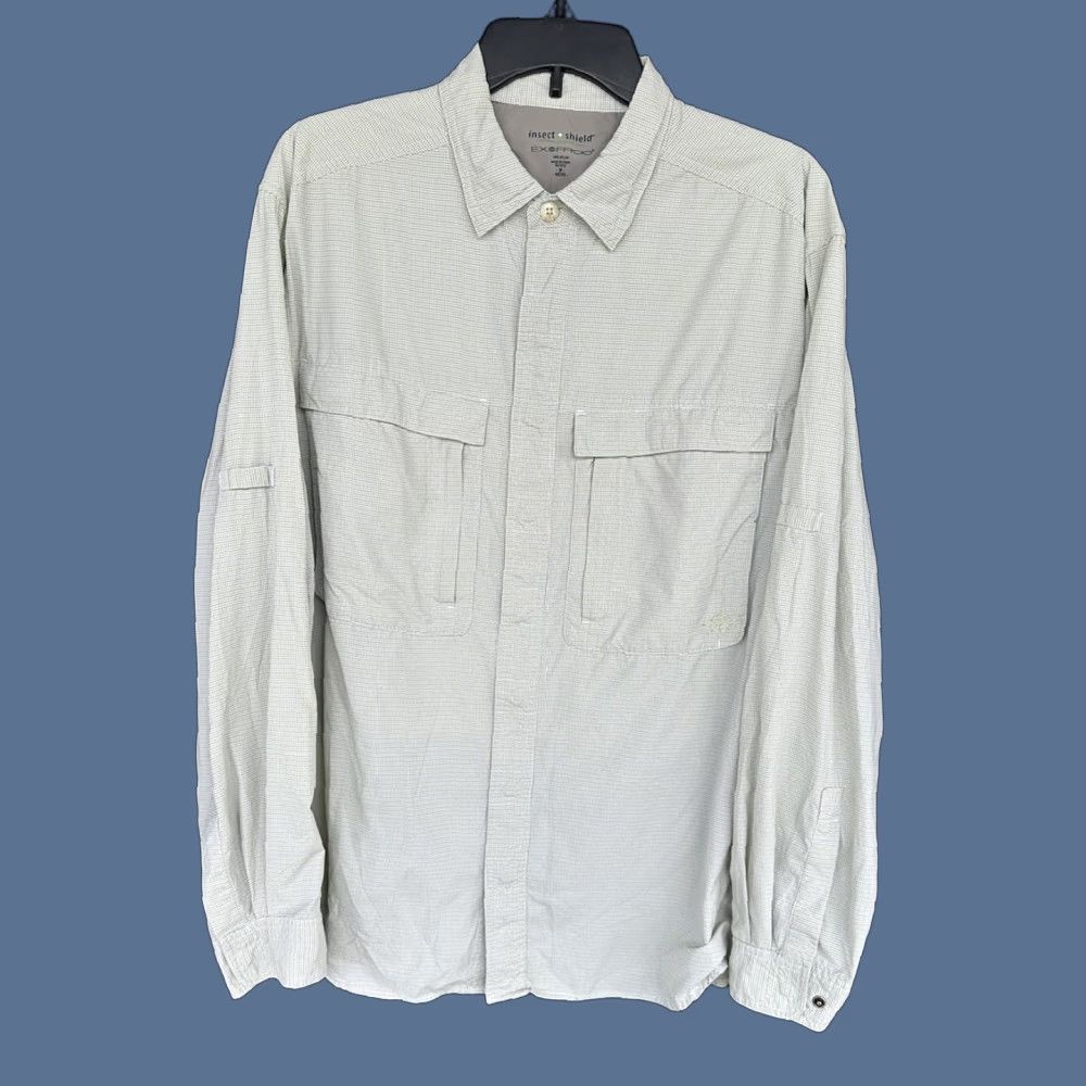 ExOfficio ExOfficio Shirt Mens M Green Plaid Insect Shield Long Sleeve Button-Up Casual Travel Workwear Size US M / EU 48-50 / 2 - 1 Thumbnail
