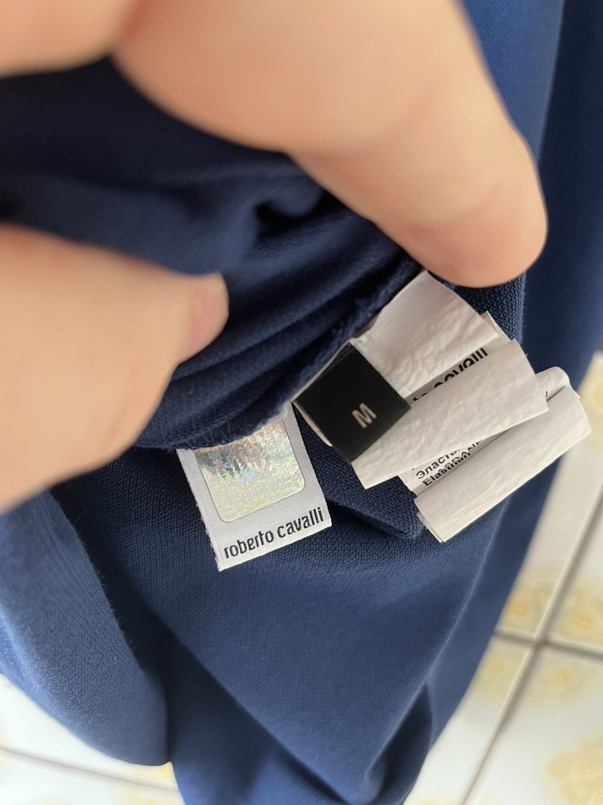 Roberto Cavalli Roberto Cavalli dark blue polo Size US M / EU 48-50 / 2 - 7 Thumbnail
