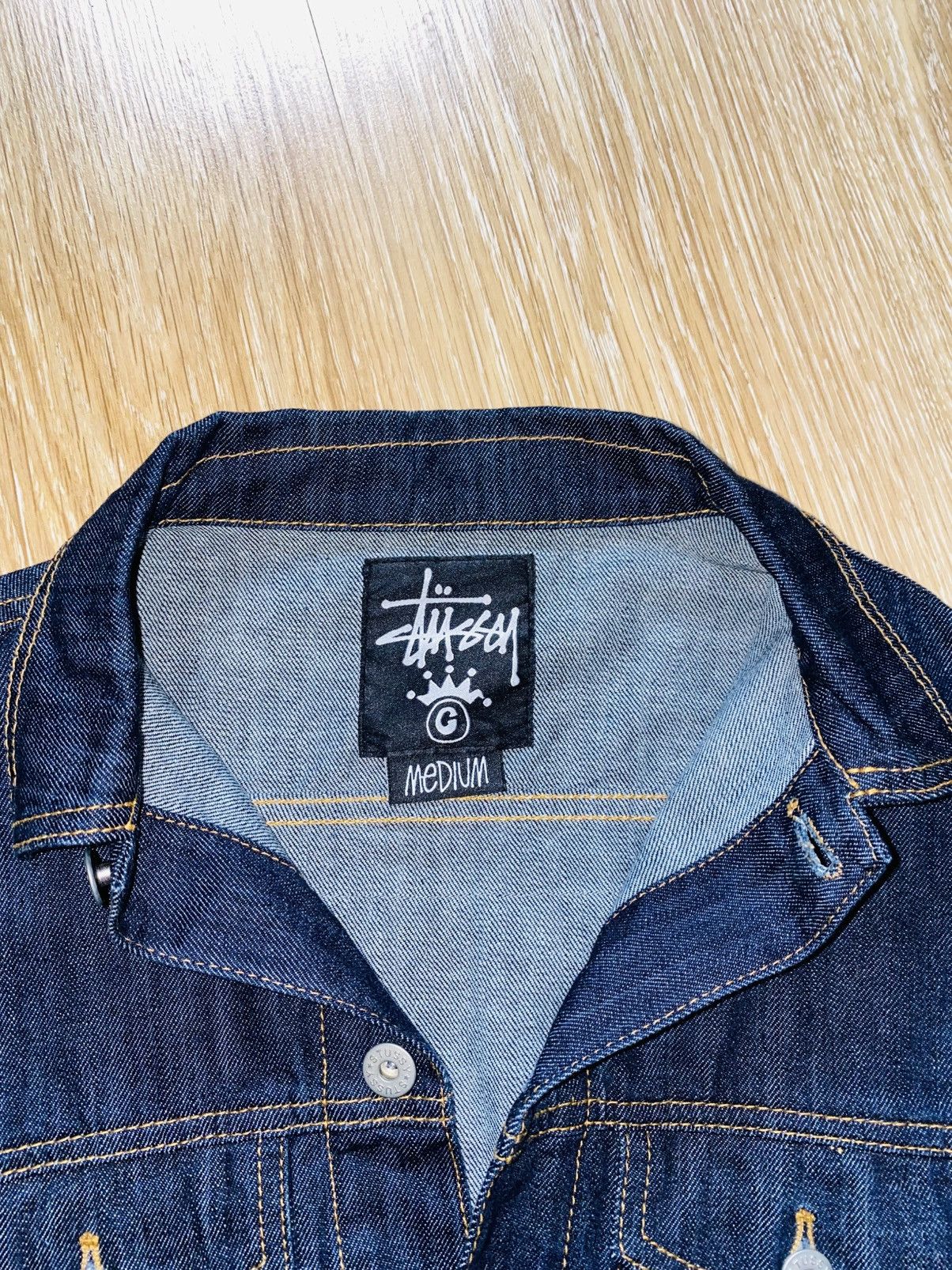 Stussy × Vintage Stussy X Pound Vintage Denim Jacket Patta Size US L / EU 52-54 / 3 - 2 Thumbnail