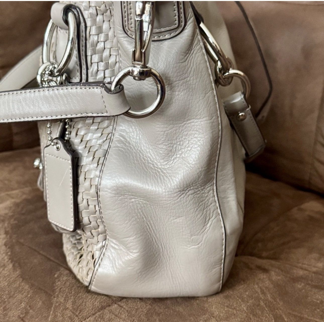 Coach COACH Kristin woven leather shoulder bag Size ONE SIZE - 4 Thumbnail